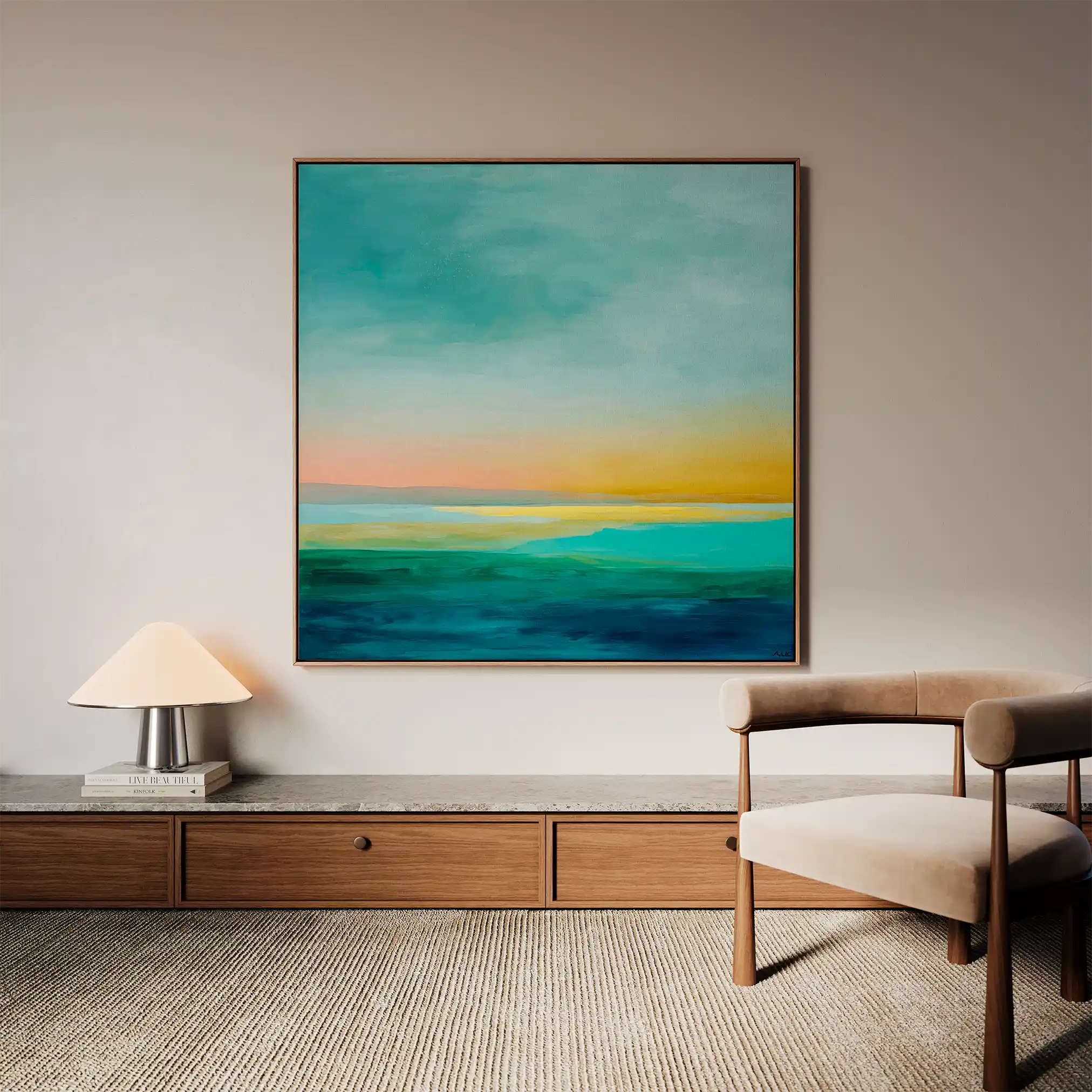 Abstract 1173 Canvas Art 60 x 60 cm / Stretched on hidden frame