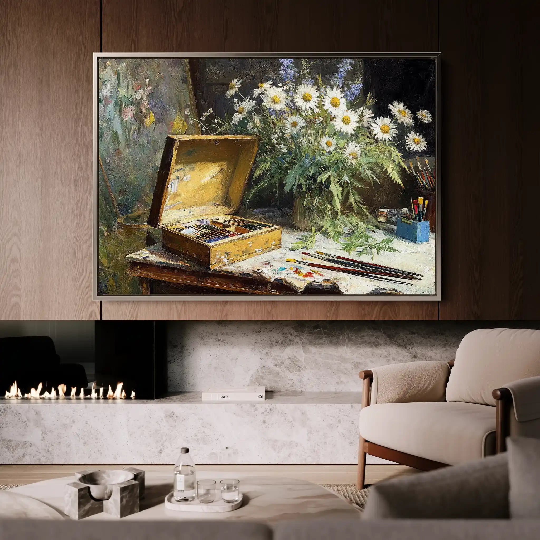 Floral Canvas Wall Art WAD1174-F 90 x 60 cm / Stretched on hidden frame