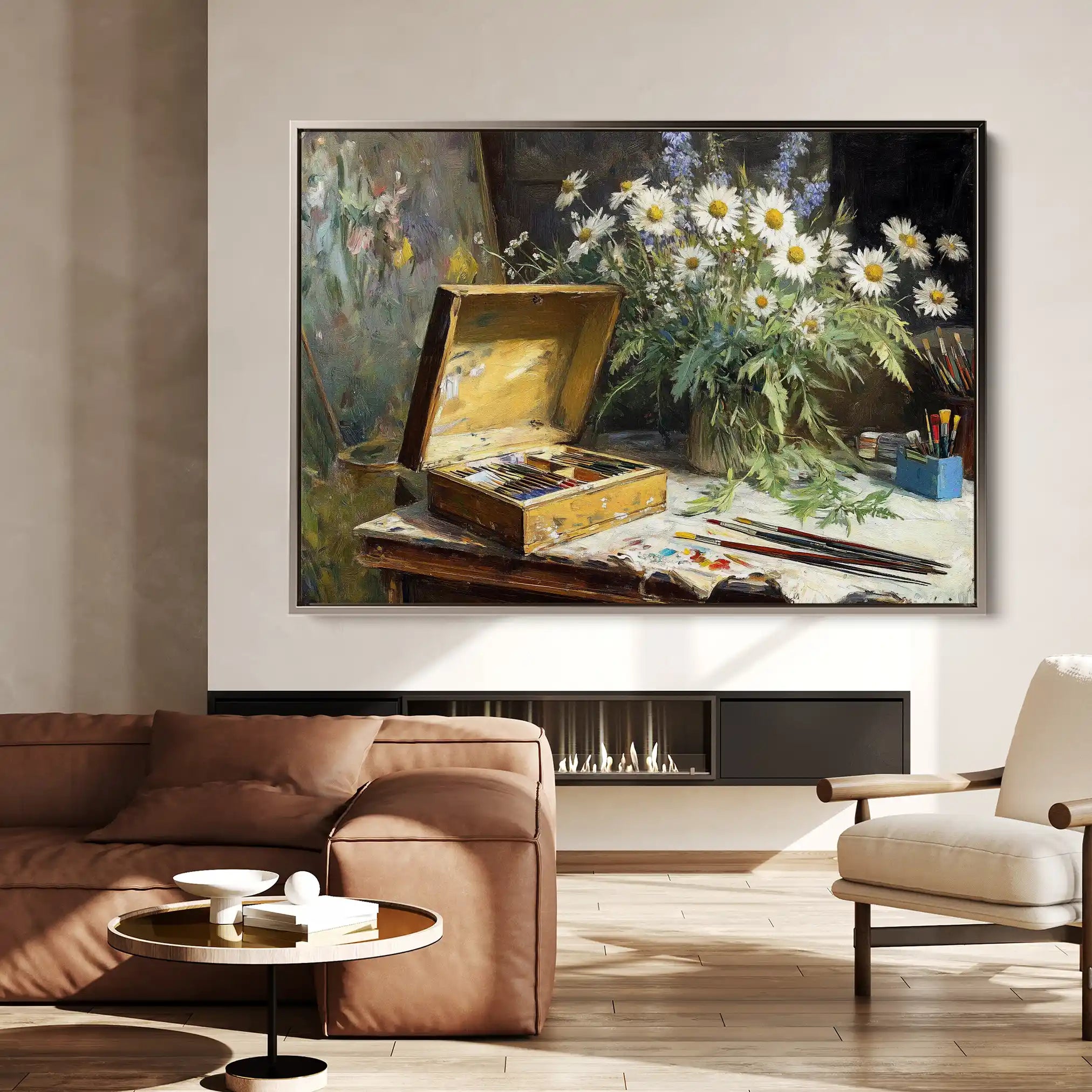 Floral Canvas Wall Art WAD1174-F 90 x 60 cm / Stretched on hidden frame