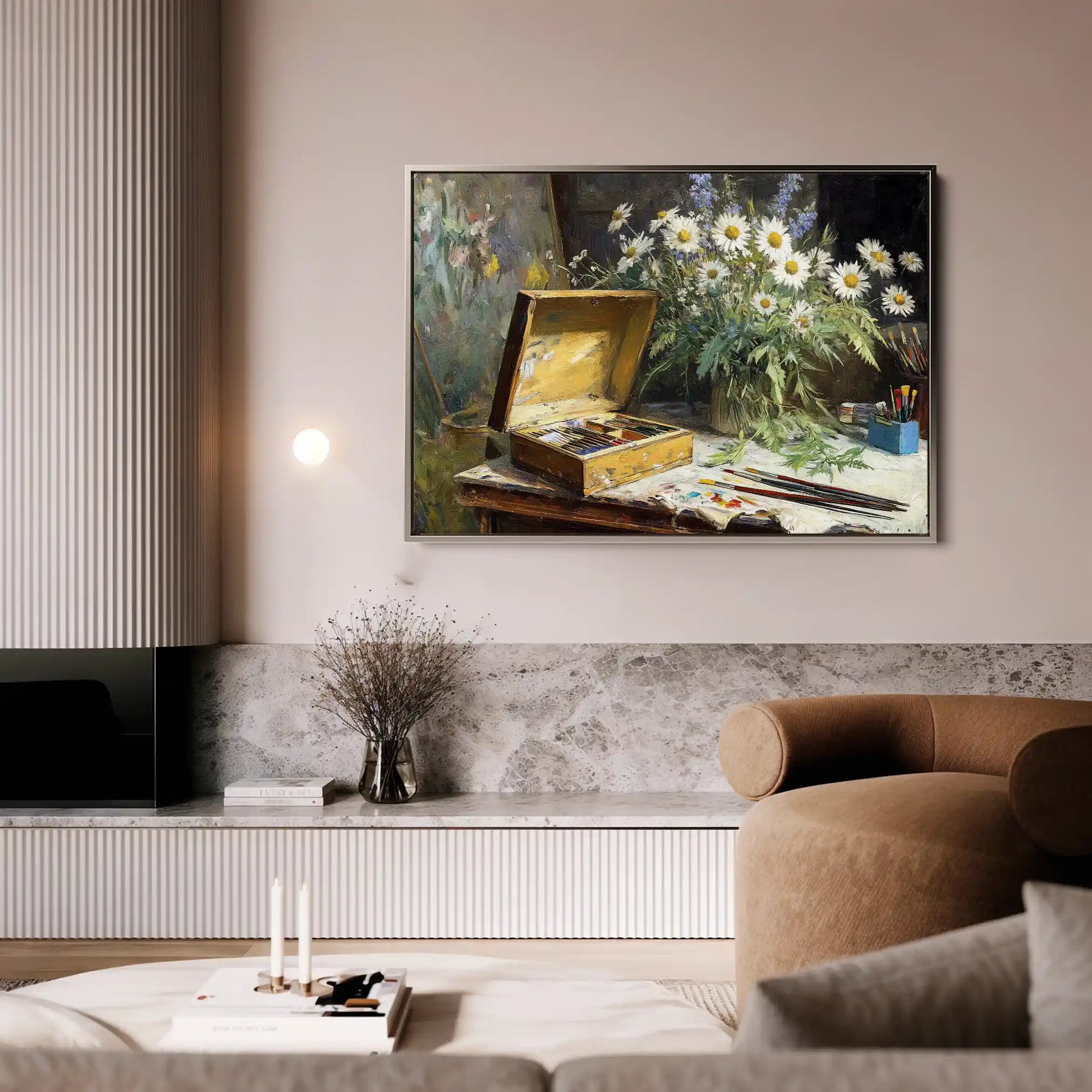 Floral Canvas Wall Art WAD1174-F 90 x 60 cm / Stretched on hidden frame