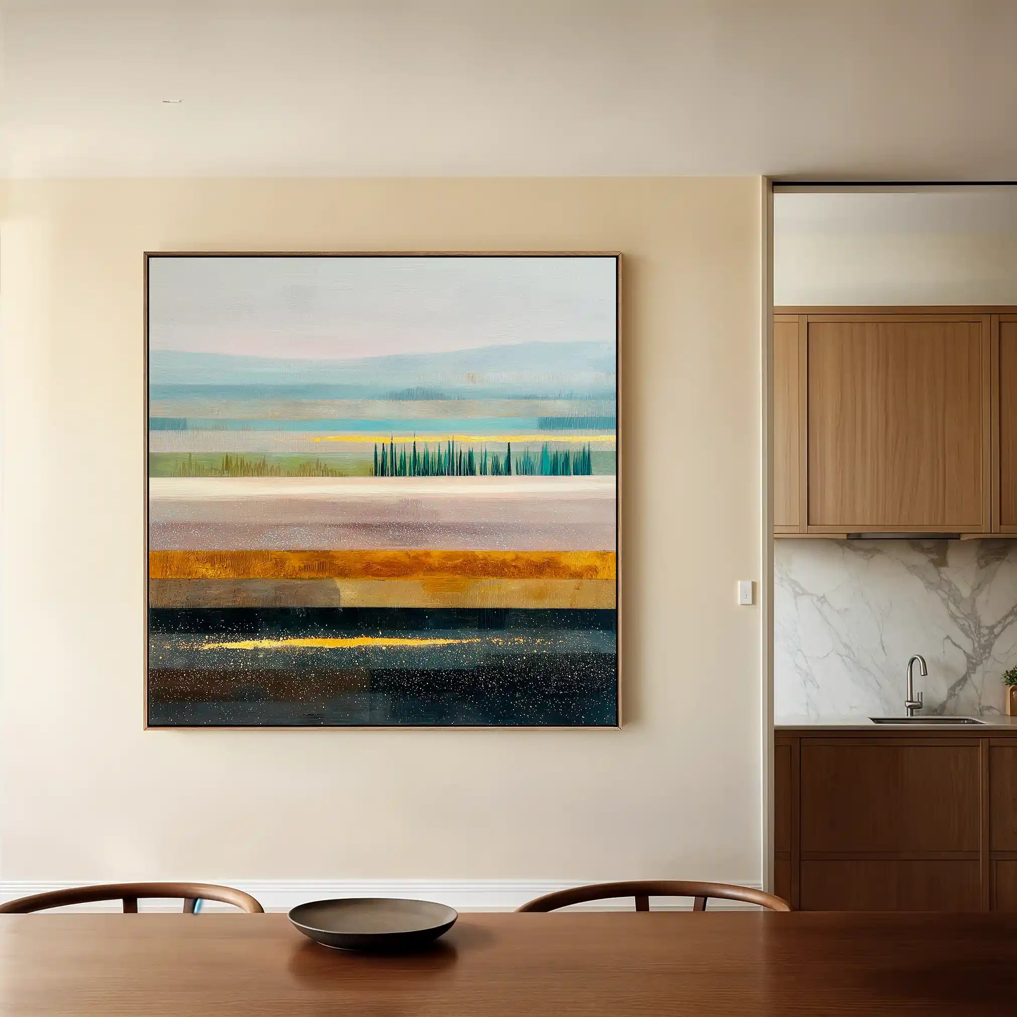 Abstract 1175 Canvas Art 60 x 60 cm / Stretched on hidden frame