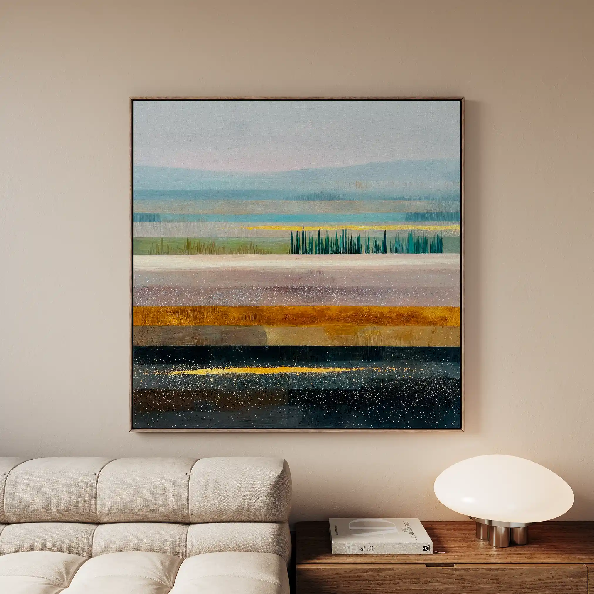 Abstract 1175 Canvas Art 60 x 60 cm / Stretched on hidden frame