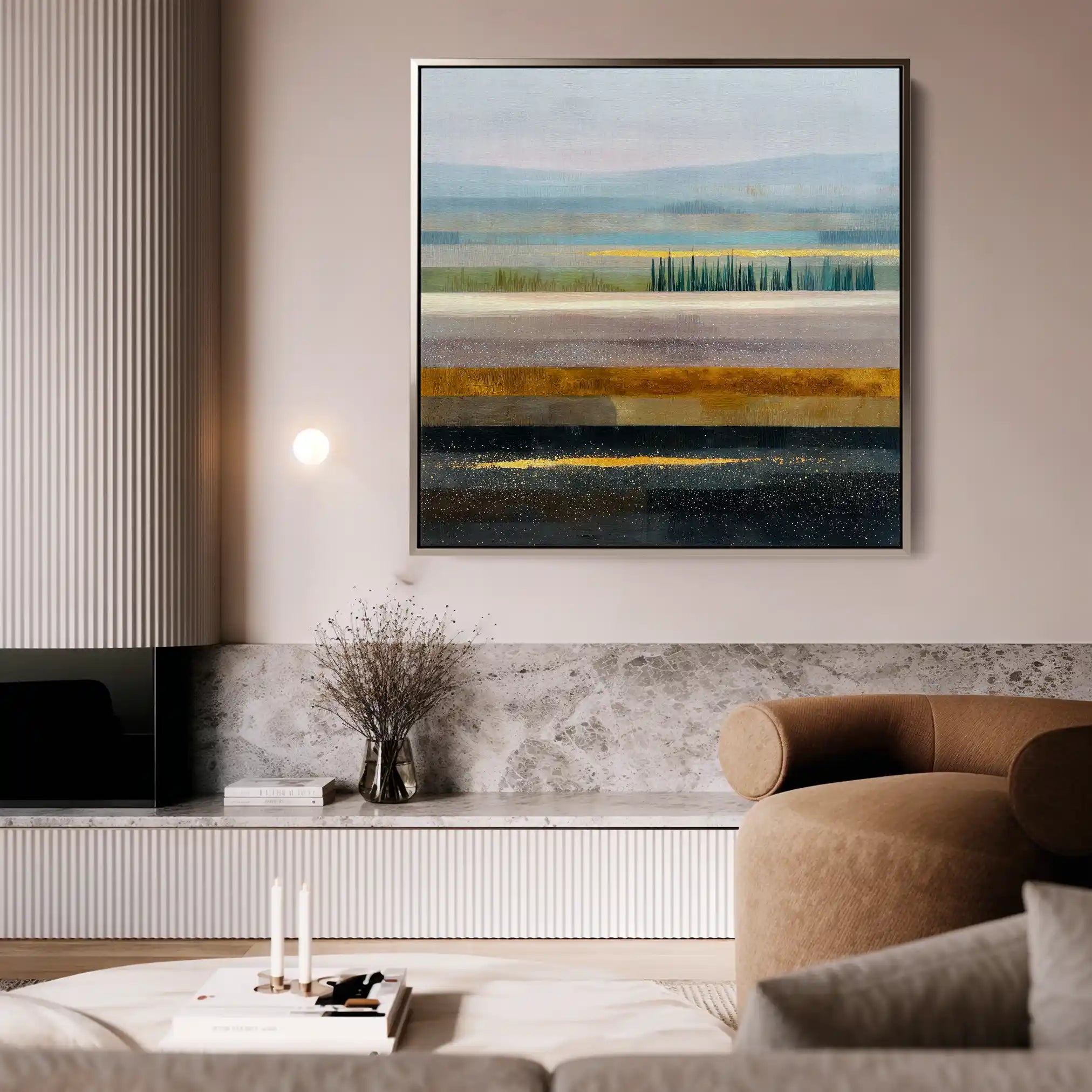 Abstract 1175 Canvas Art 60 x 60 cm / Stretched on hidden frame