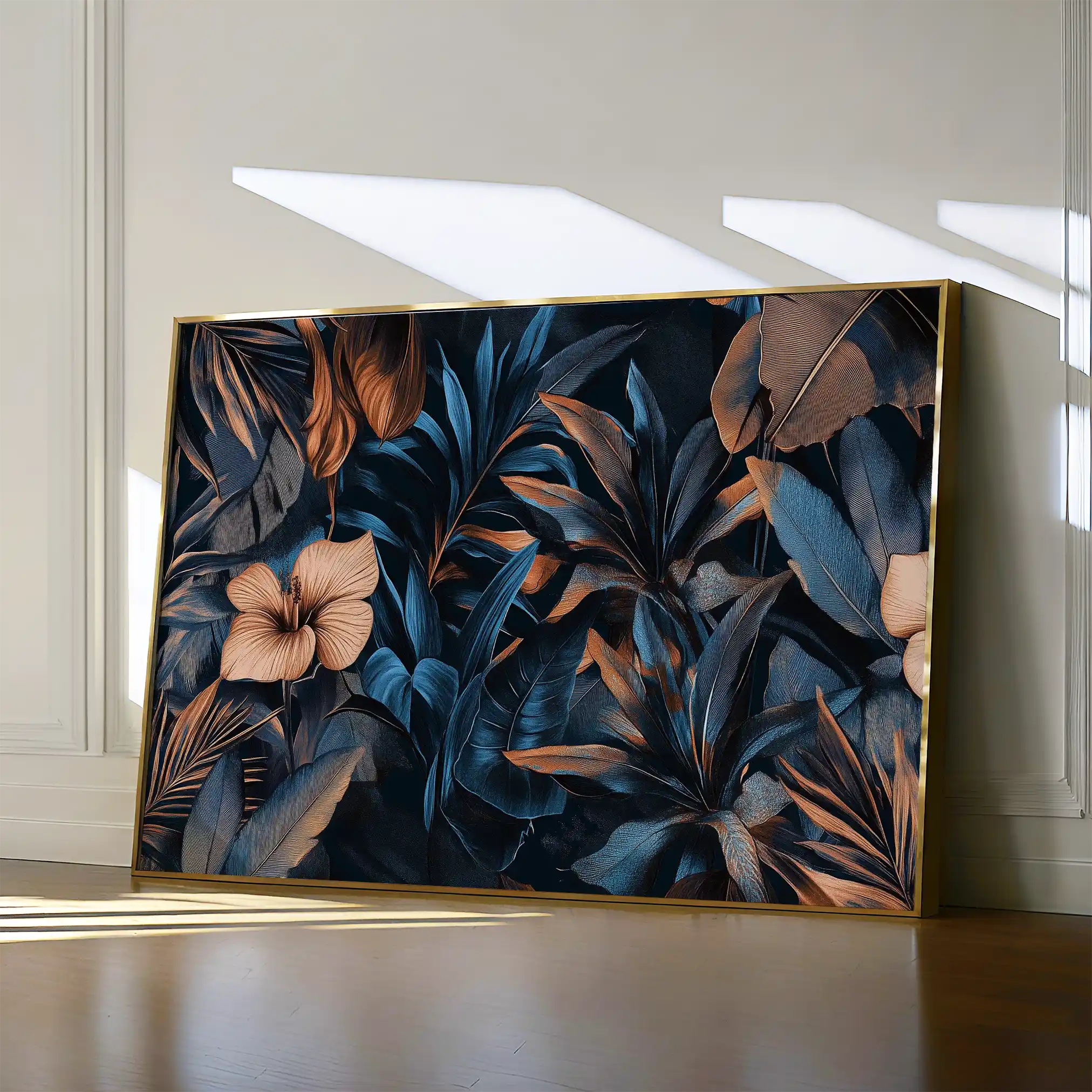 Floral Canvas Wall Art WAD1176-F 90 x 60 cm / Stretched on hidden frame