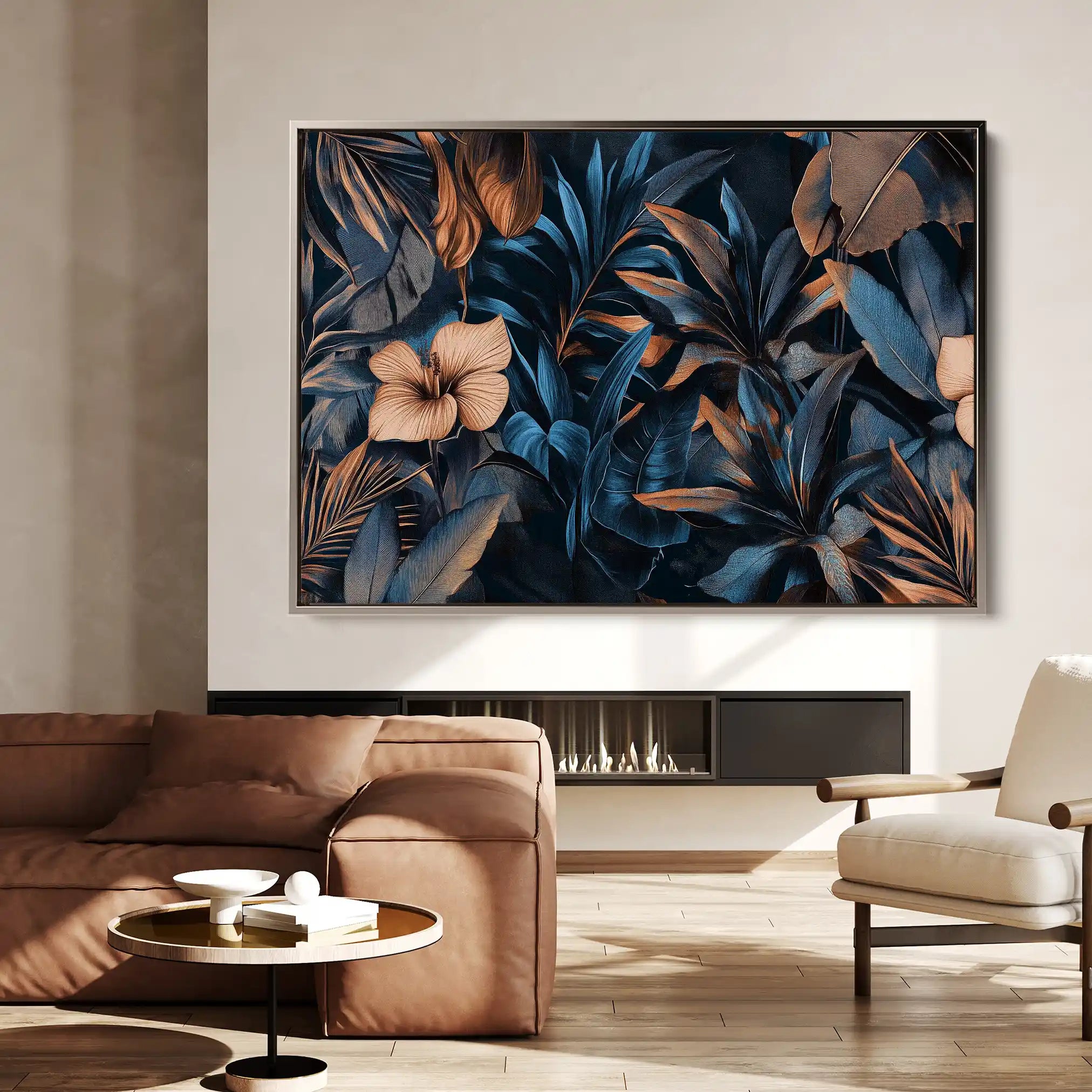 Floral Canvas Wall Art WAD1176-F 90 x 60 cm / Stretched on hidden frame