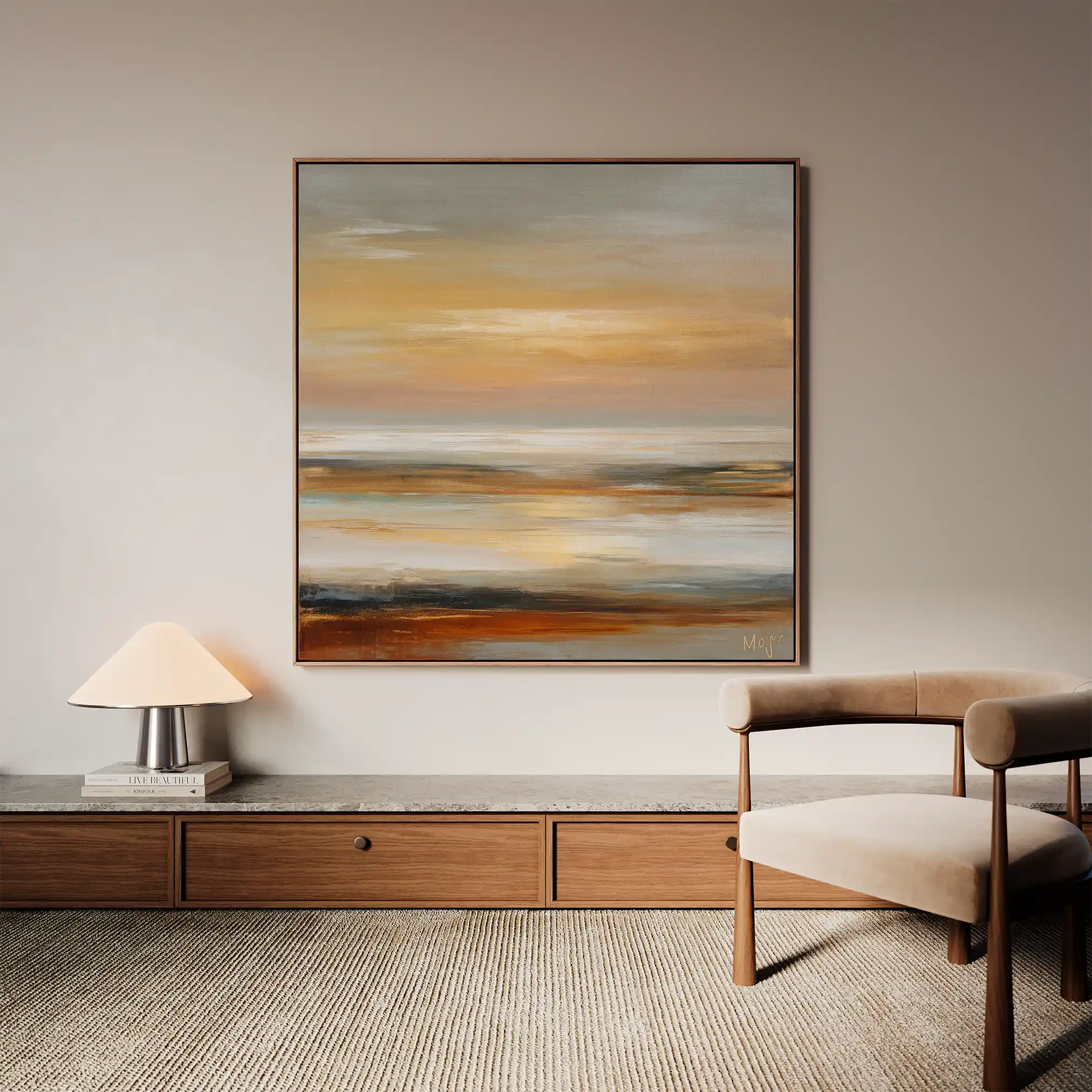 Abstract 1177 Canvas Art 60 x 60 cm / Stretched on hidden frame