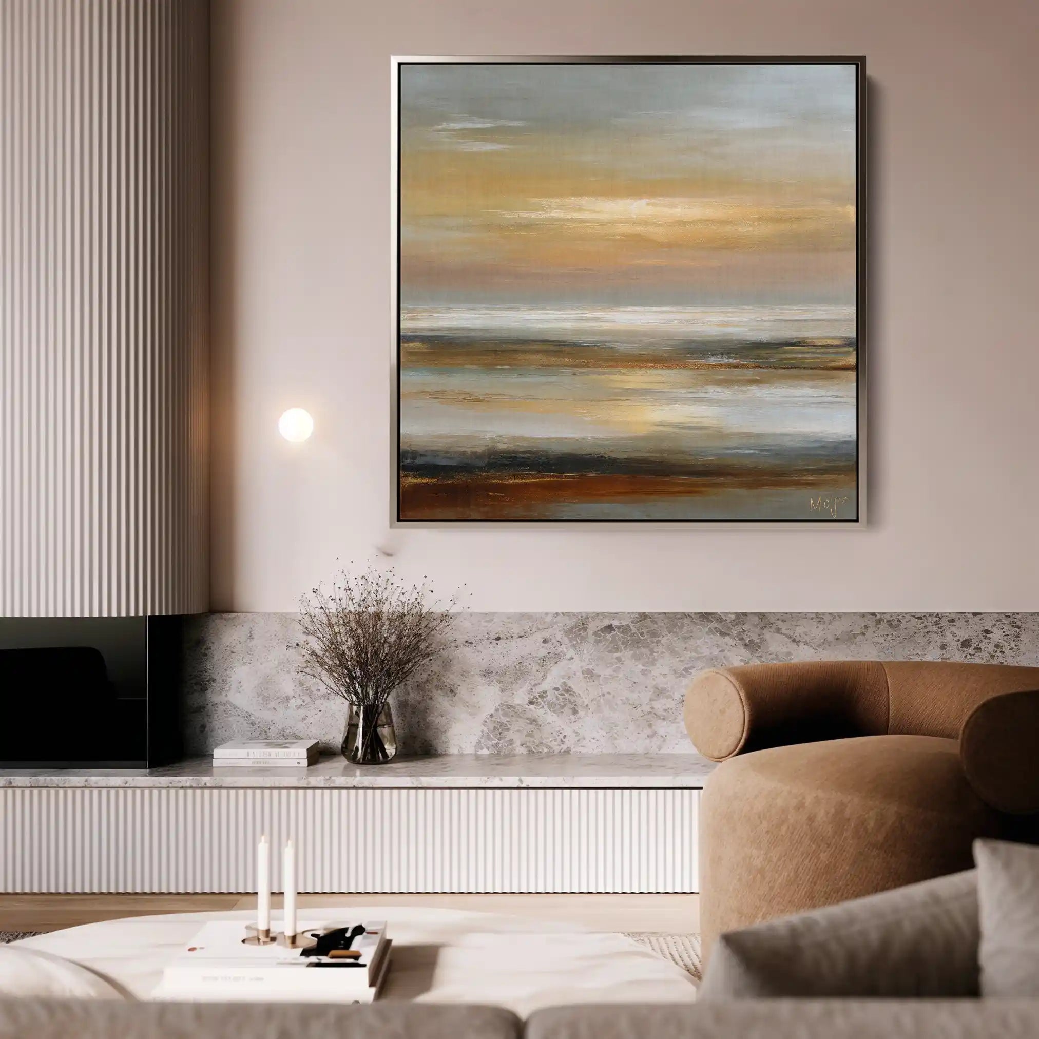 Abstract 1177 Canvas Art 60 x 60 cm / Stretched on hidden frame