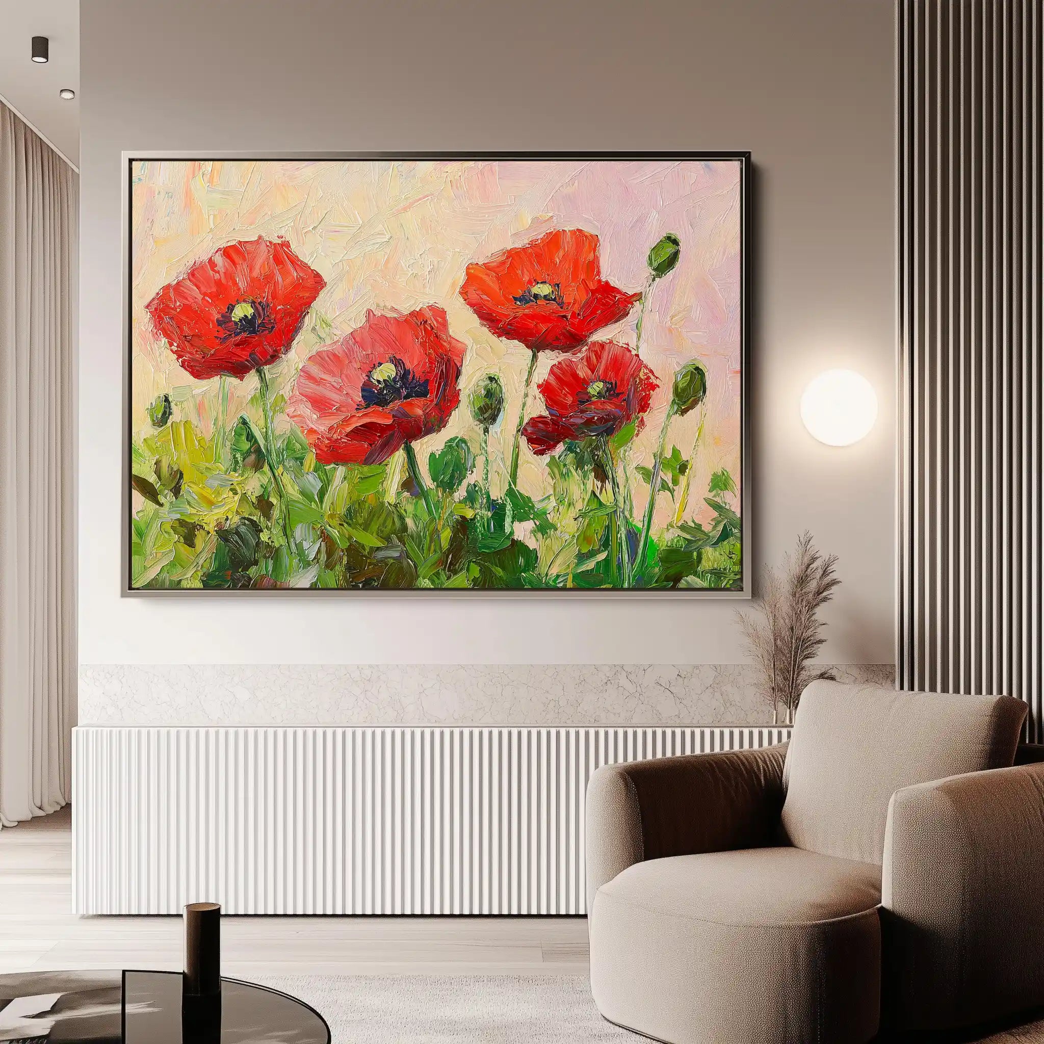 Floral Canvas Wall Art WAD1179-F 90 x 60 cm / Stretched on hidden frame
