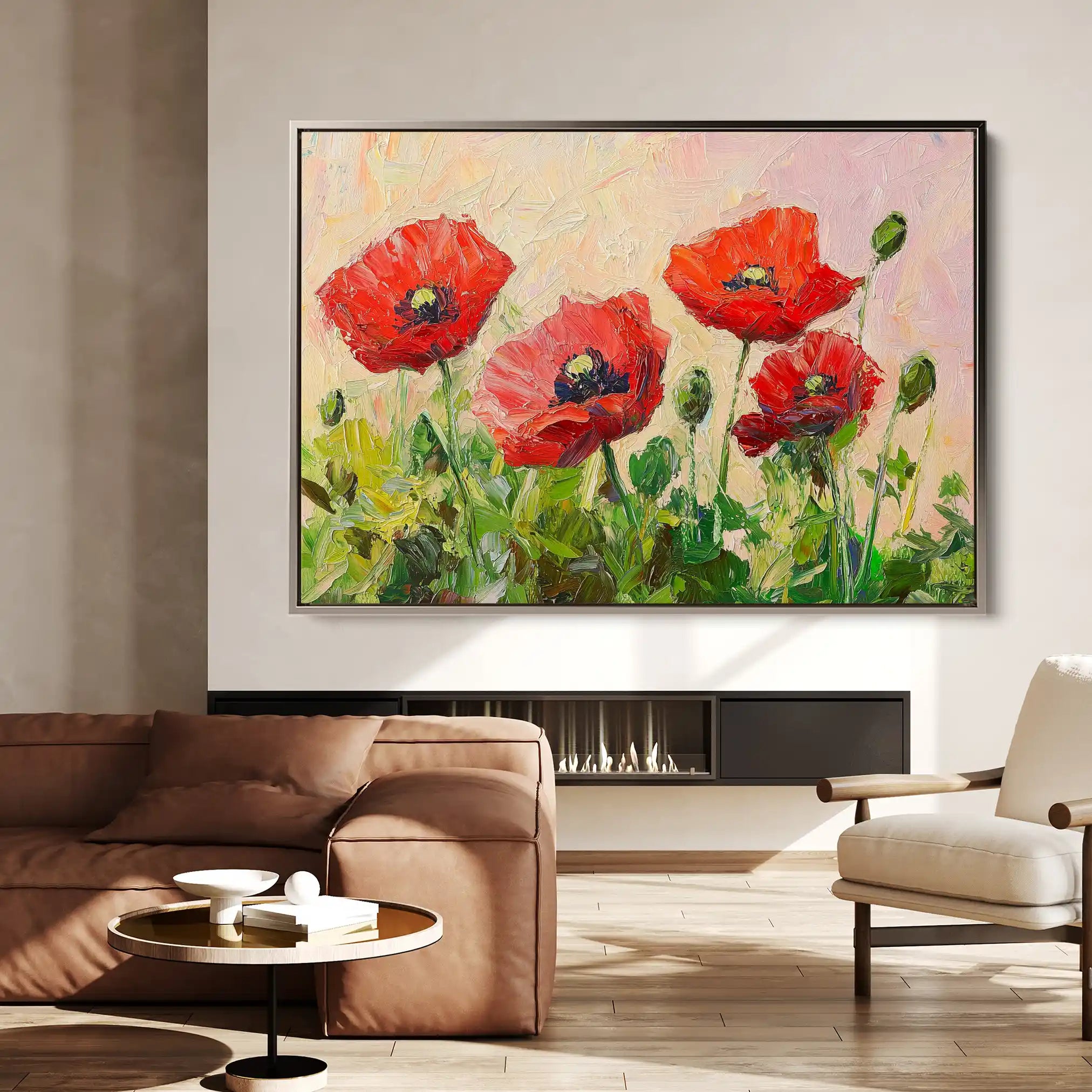 Floral Canvas Wall Art WAD1179-F 90 x 60 cm / Stretched on hidden frame