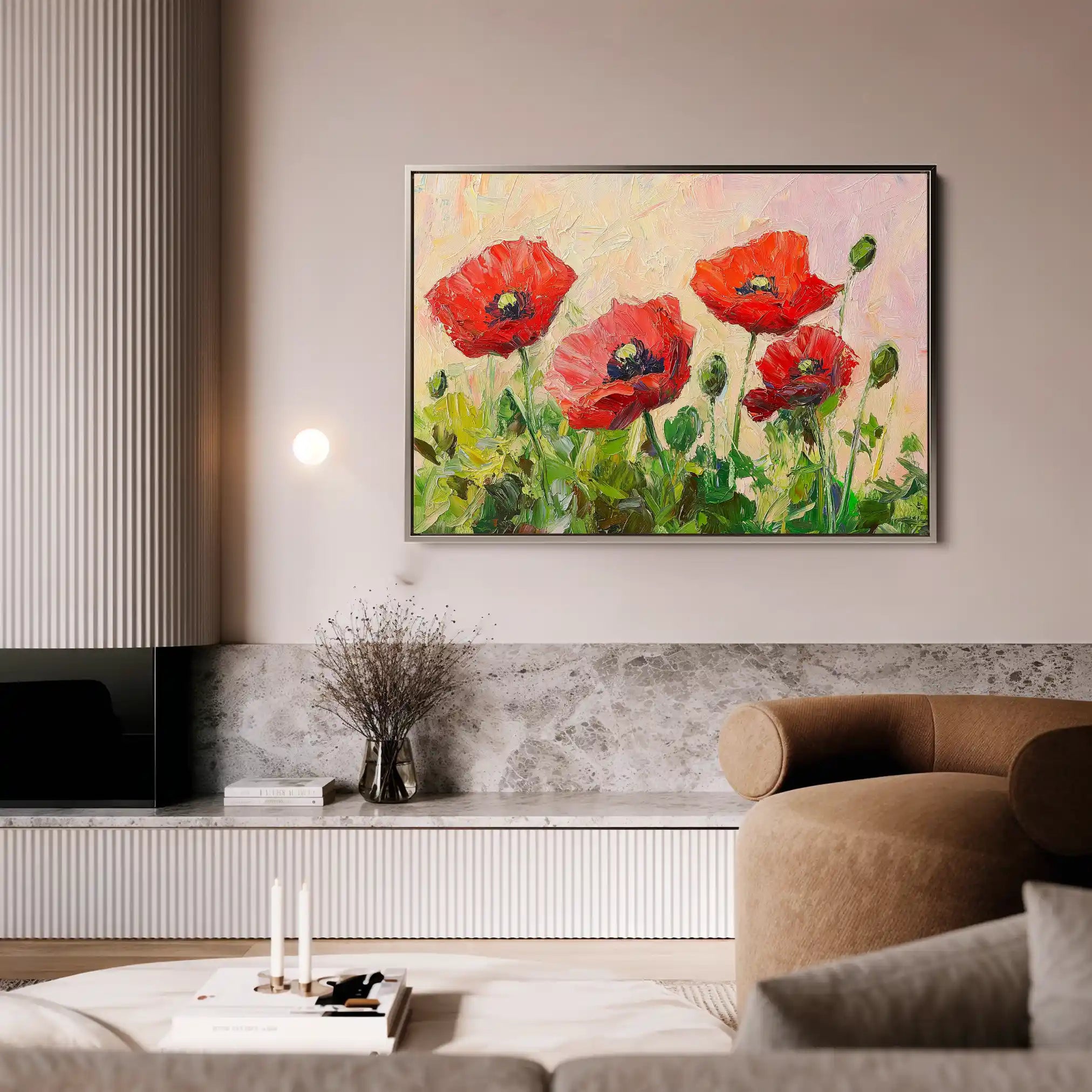 Floral Canvas Wall Art WAD1179-F 90 x 60 cm / Stretched on hidden frame