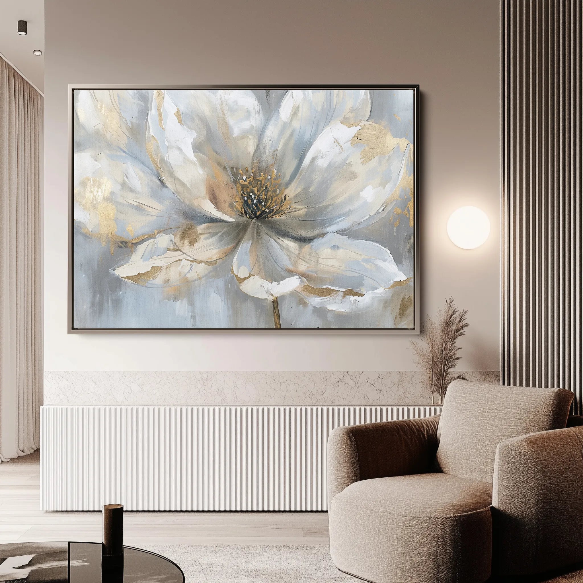 Floral Canvas Wall Art WAD118-F 90 x 60 cm / Stretched on hidden frame