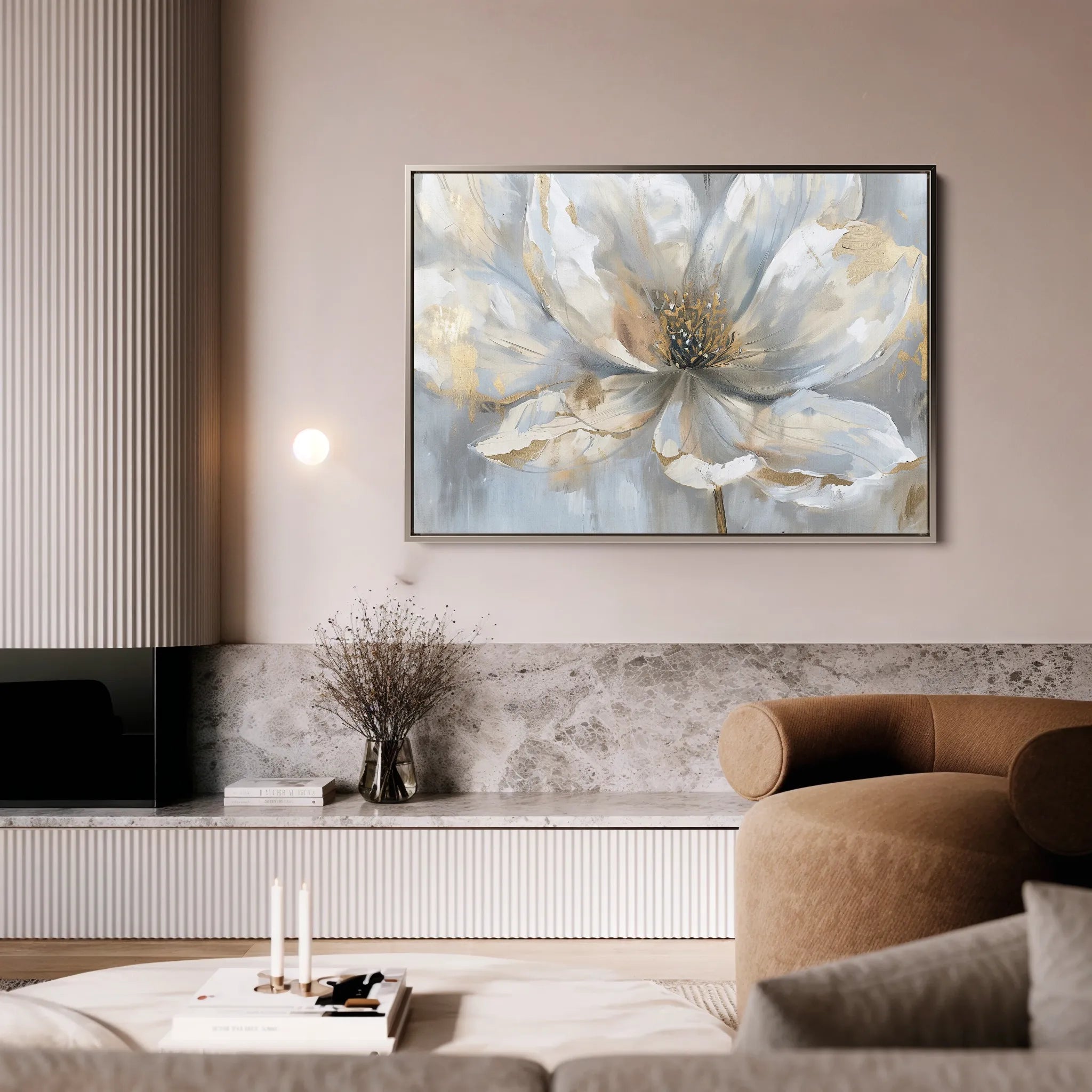 Floral Canvas Wall Art WAD118-F 90 x 60 cm / Stretched on hidden frame