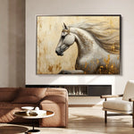 Horses 118 Canvas Art 90 x 60 cm / Stretched on hidden frame