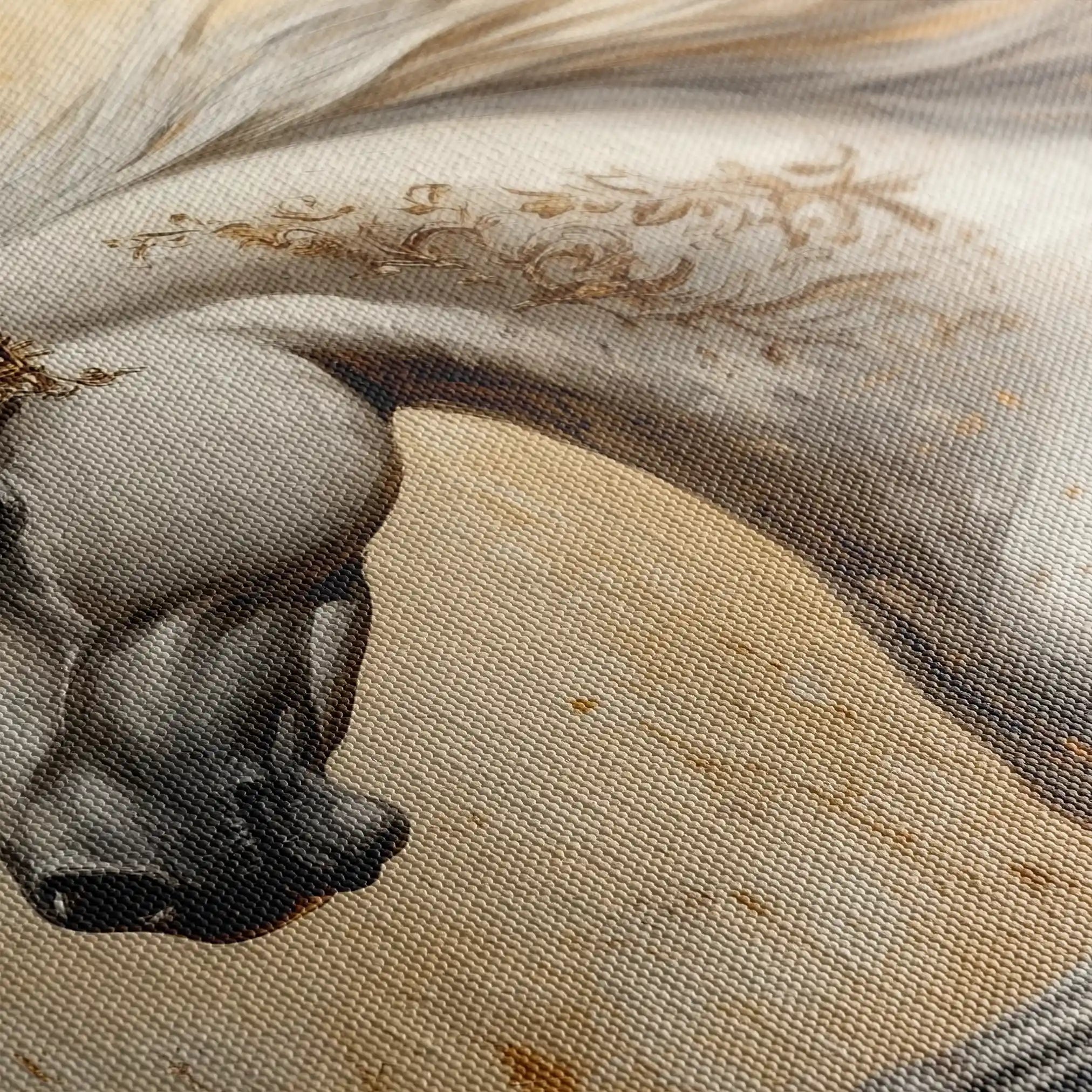 Horses 118 Canvas Art 90 x 60 cm / Stretched on hidden frame