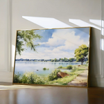 Landscape 118 Canvas Art 90 x 60 cm / Stretched on hidden frame