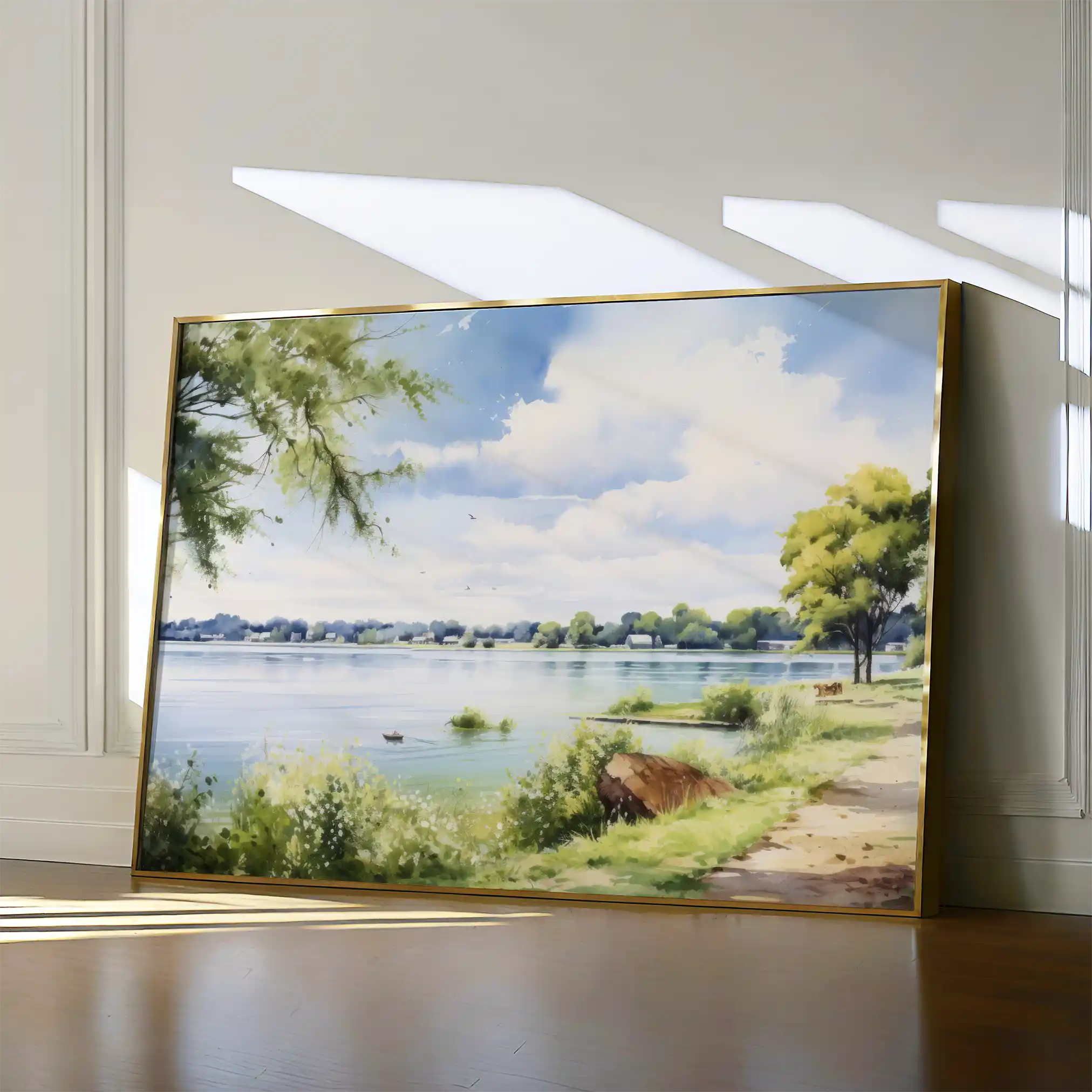 Landscape 118 Canvas Art 90 x 60 cm / Stretched on hidden frame