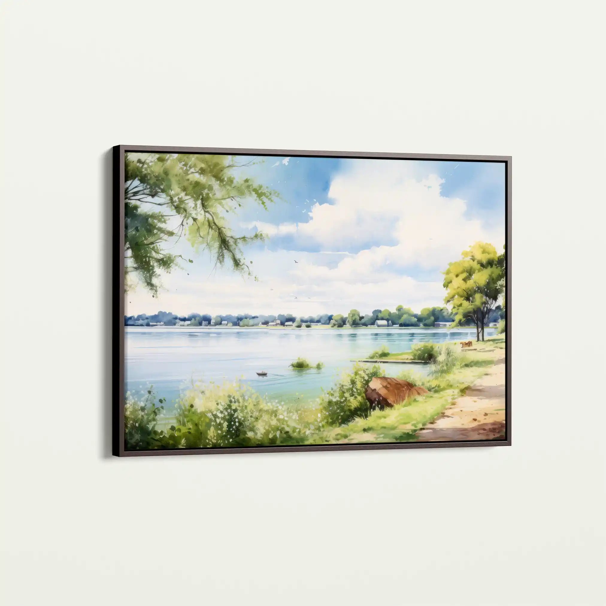 Landscape 118 Canvas Art 90 x 60 cm / Stretched on hidden frame