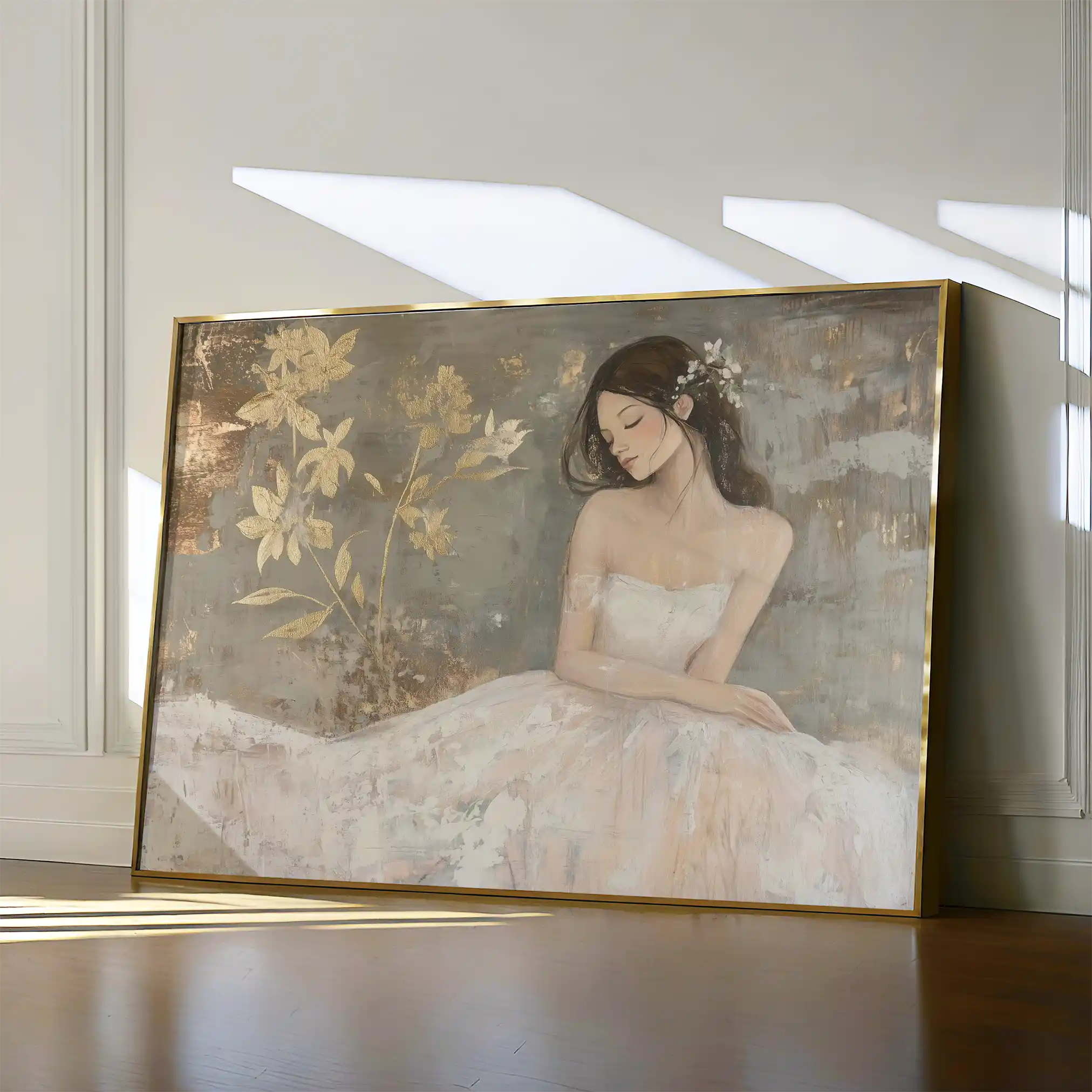 Portrait 118 Canvas Art 90 x 60 cm / Stretched on hidden frame