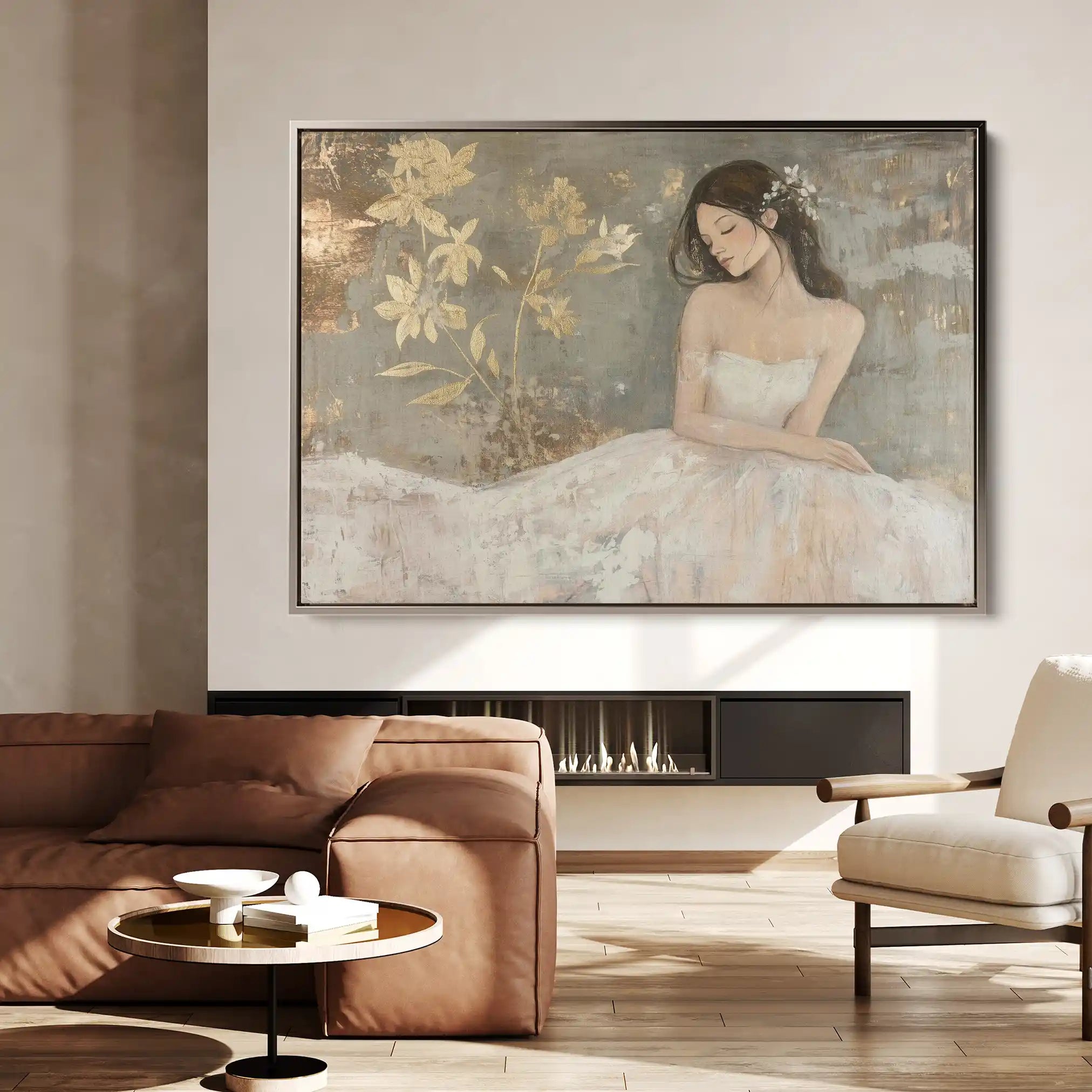 Portrait 118 Canvas Art 90 x 60 cm / Stretched on hidden frame