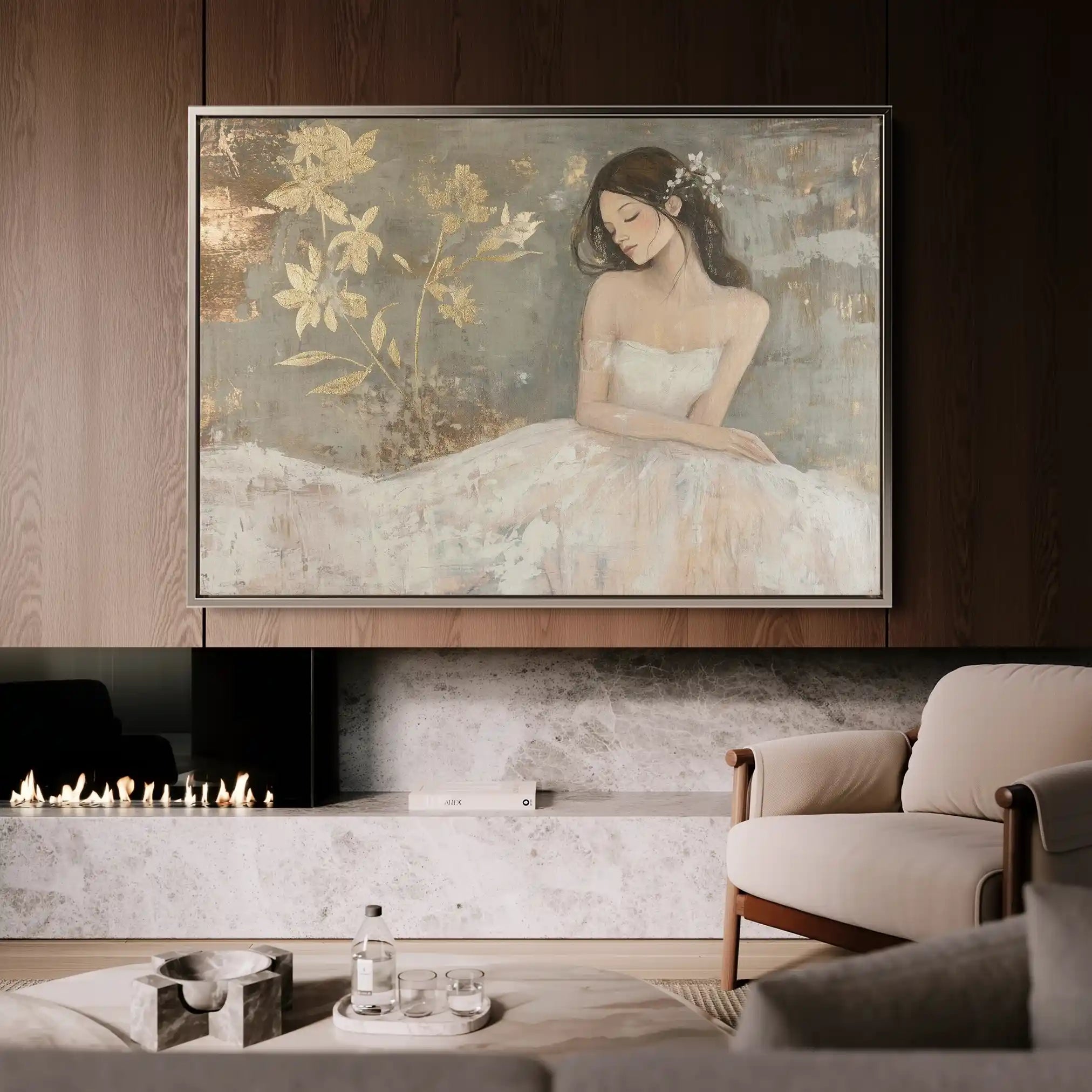 Portrait 118 Canvas Art 90 x 60 cm / Stretched on hidden frame