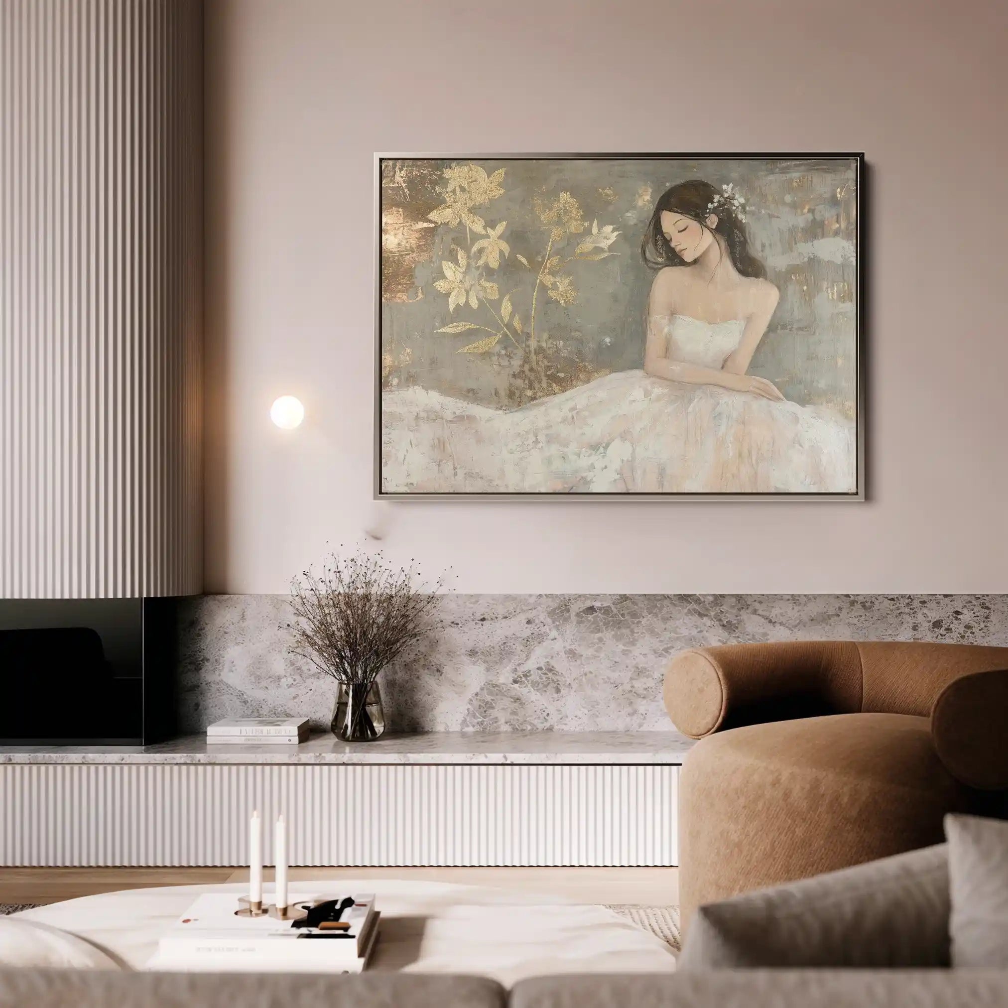 Portrait 118 Canvas Art 90 x 60 cm / Stretched on hidden frame
