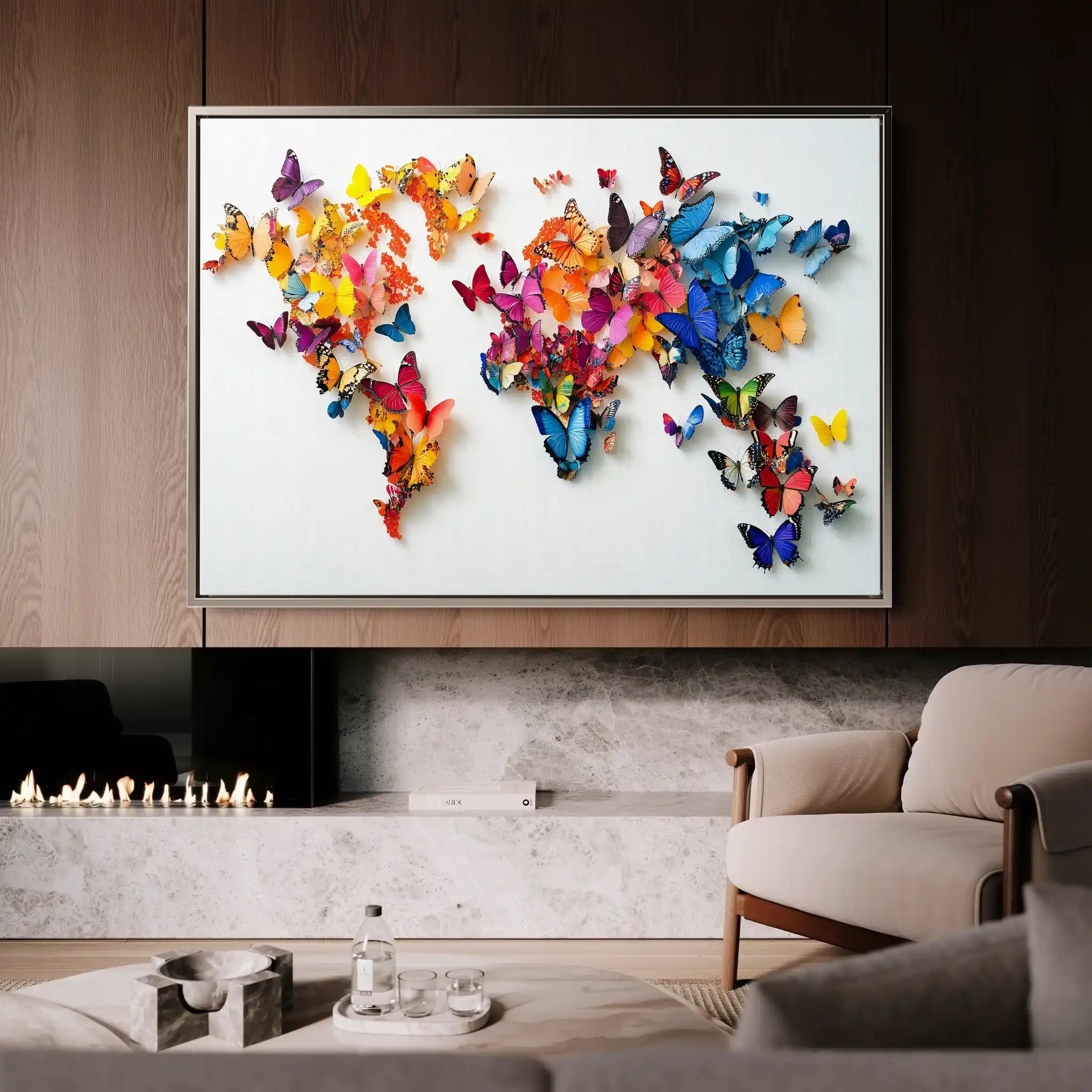 Floral Canvas Wall Art WAD1180-F 90 x 60 cm / Stretched on hidden frame