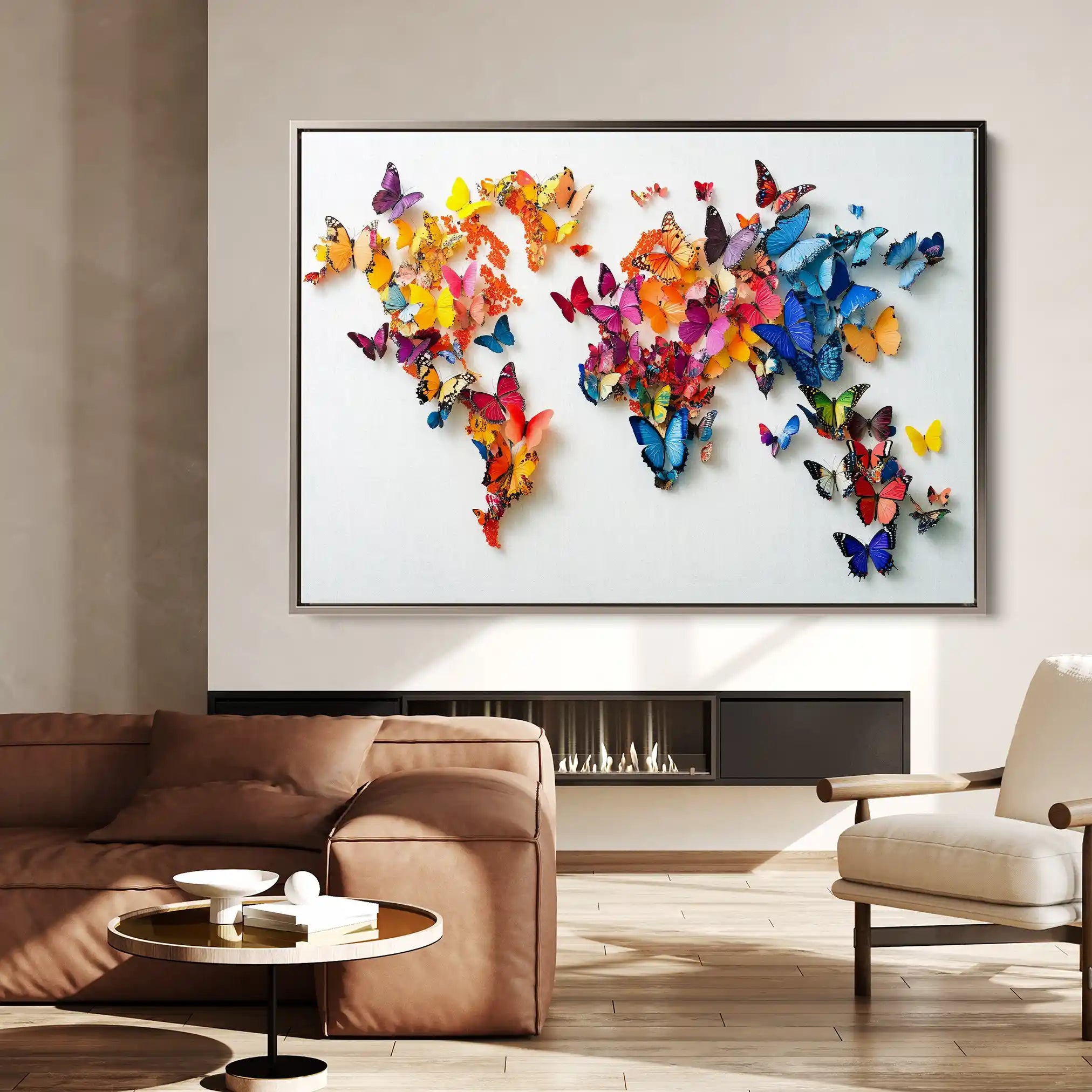 Floral Canvas Wall Art WAD1180-F 90 x 60 cm / Stretched on hidden frame