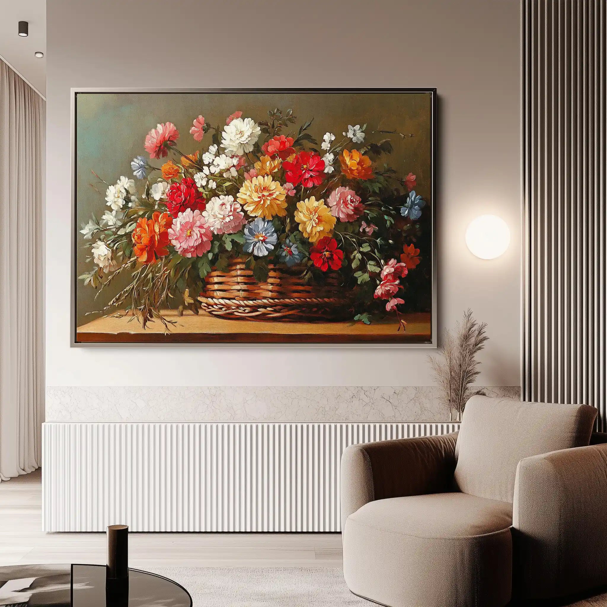 Floral Canvas Wall Art WAD1182-F 90 x 60 cm / Stretched on hidden frame