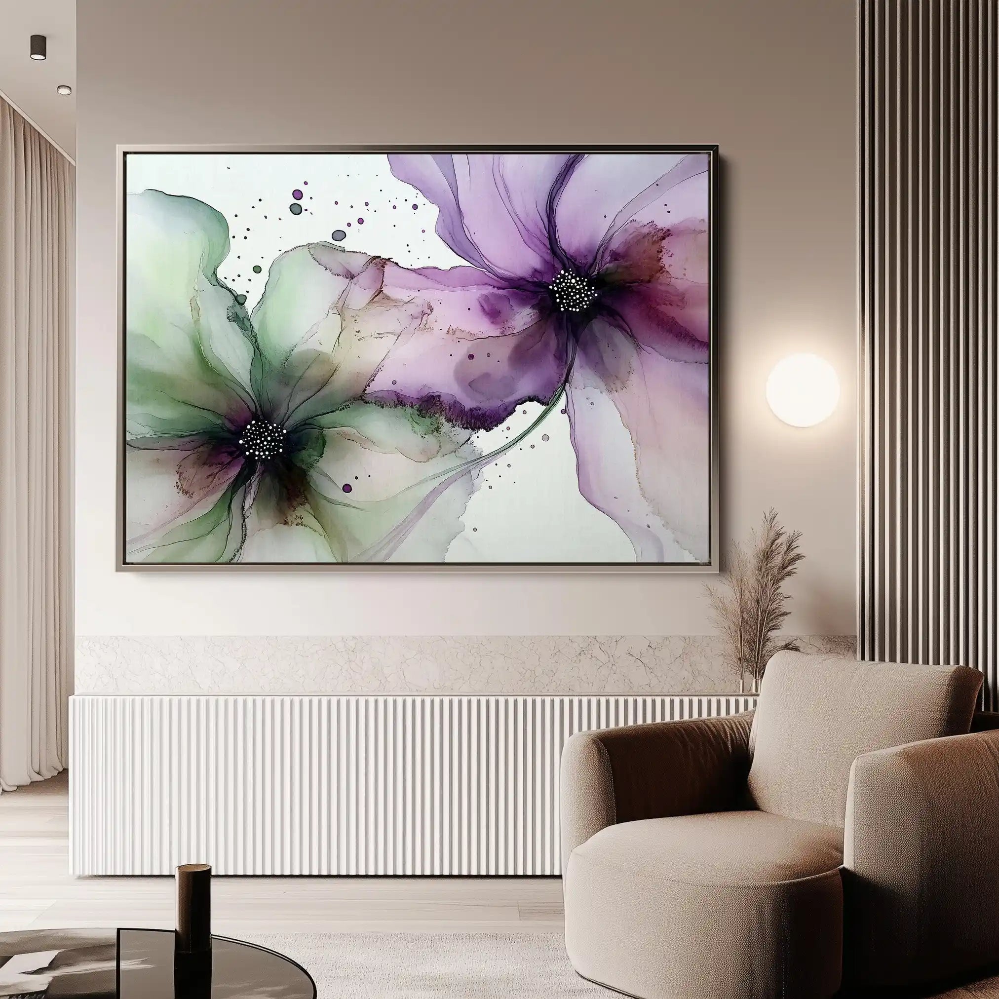 Floral Canvas Wall Art WAD1183-F 90 x 60 cm / Stretched on hidden frame