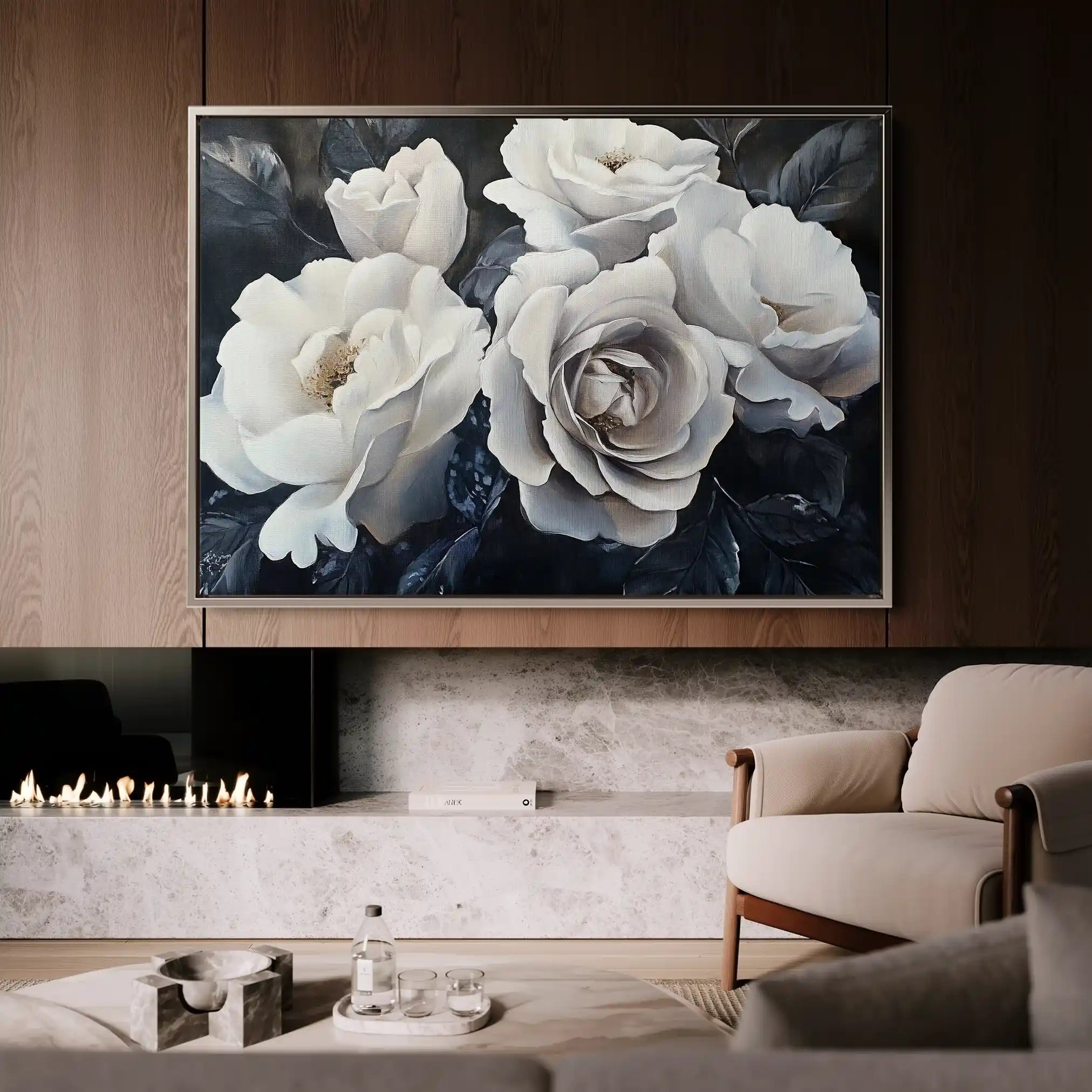 Floral Canvas Wall Art WAD1185-F 90 x 60 cm / Stretched on hidden frame