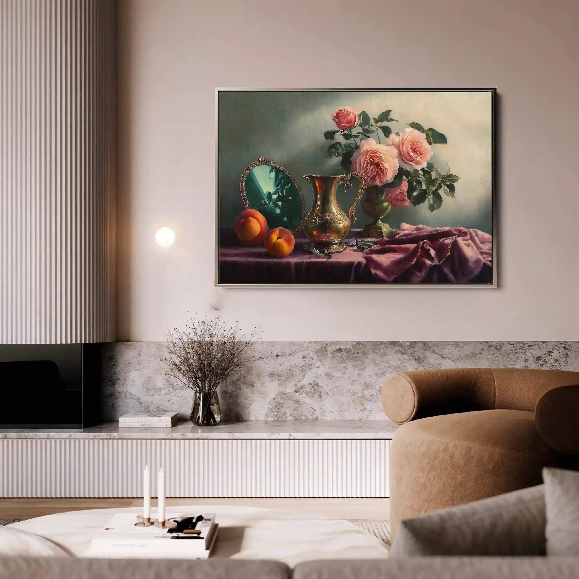 Floral Canvas Wall Art WAD1186-F 90 x 60 cm / Stretched on hidden frame