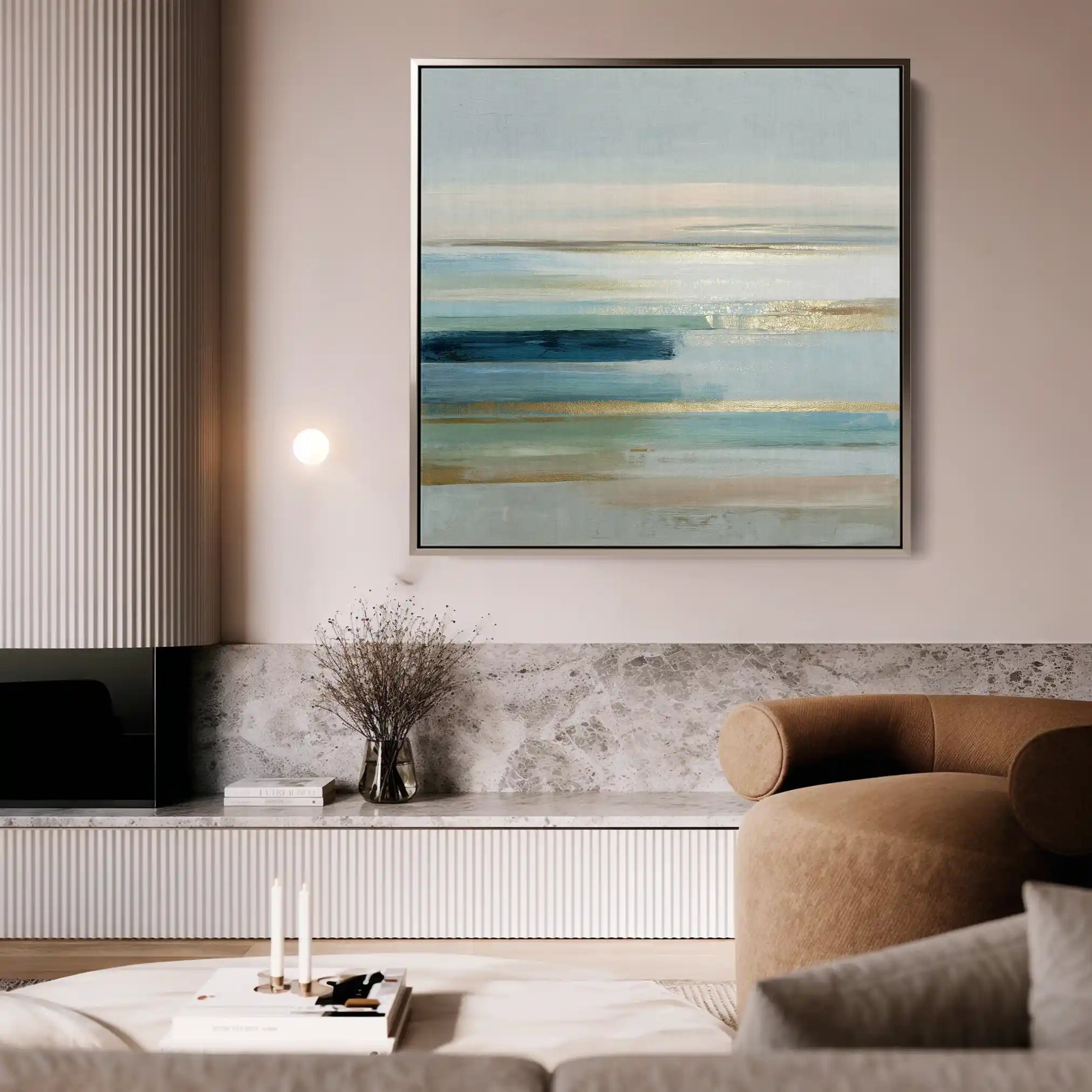 Abstract 1187 Canvas Art 60 x 60 cm / Stretched on hidden frame
