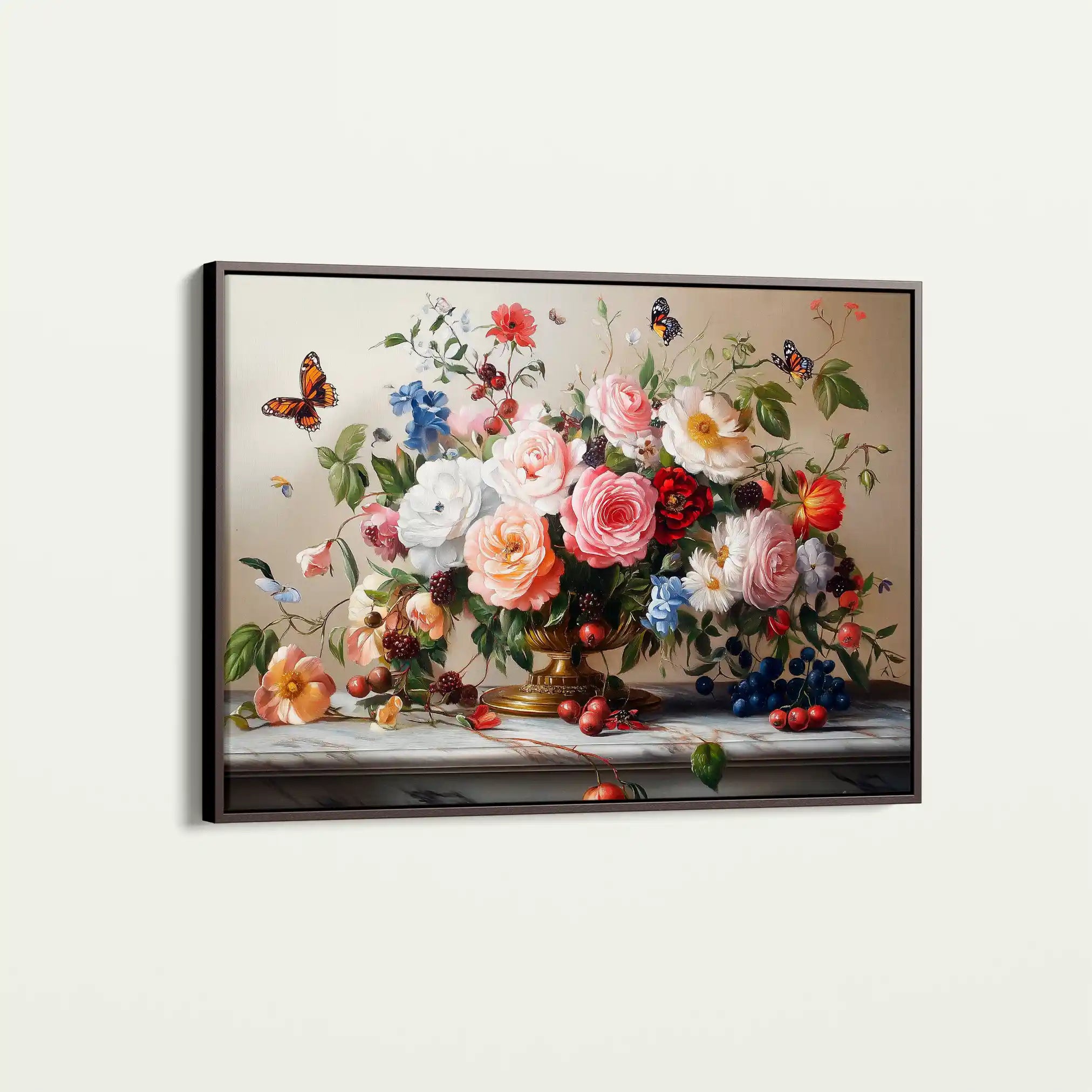 Floral Canvas Wall Art WAD1187-F 90 x 60 cm / Stretched on hidden frame