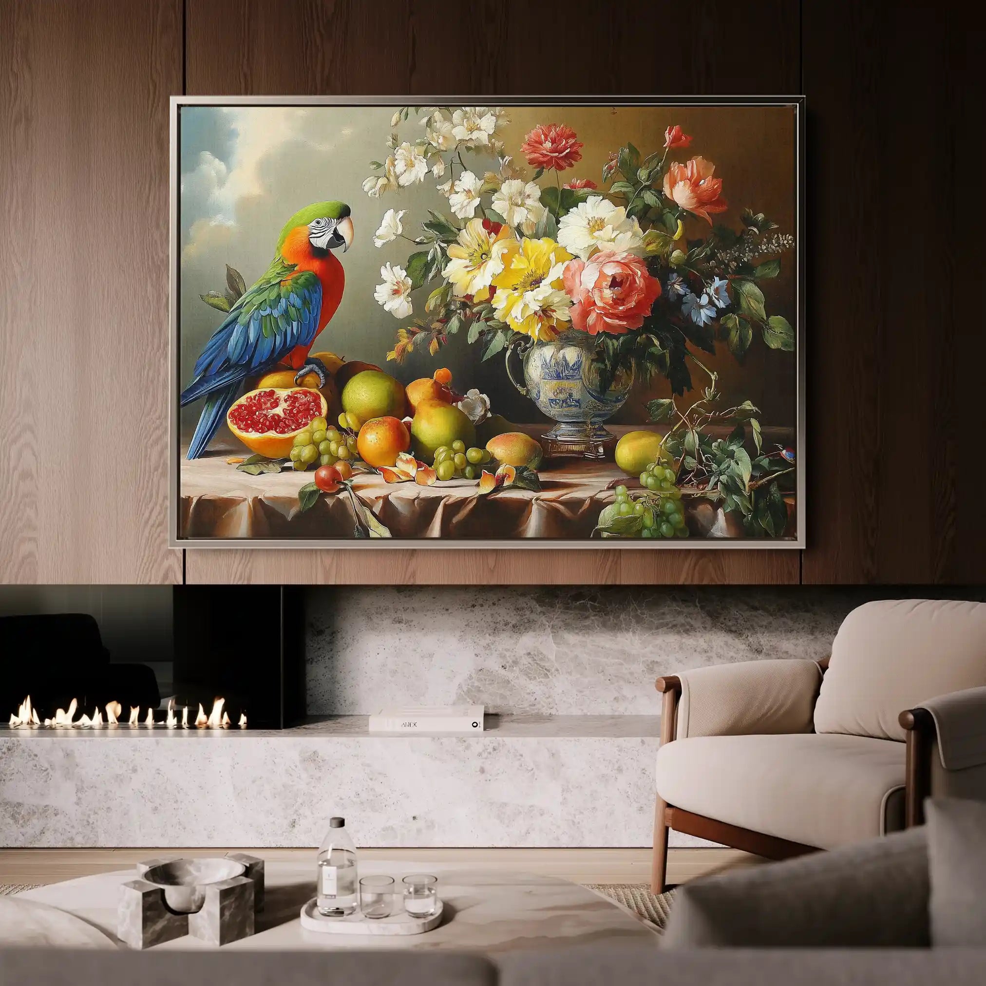 Floral Canvas Wall Art WAD1188-F 90 x 60 cm / Stretched on hidden frame