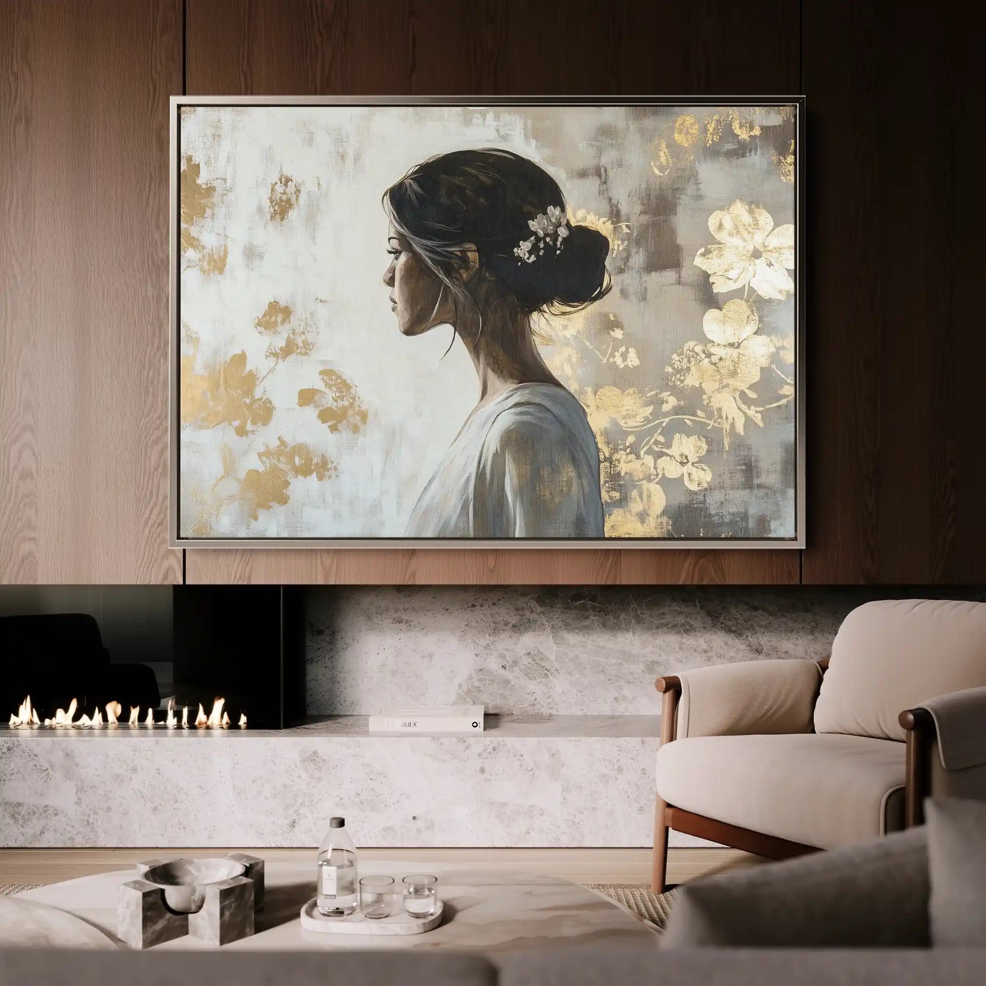 Portrait 119 Canvas Art 90 x 60 cm / Stretched on hidden frame