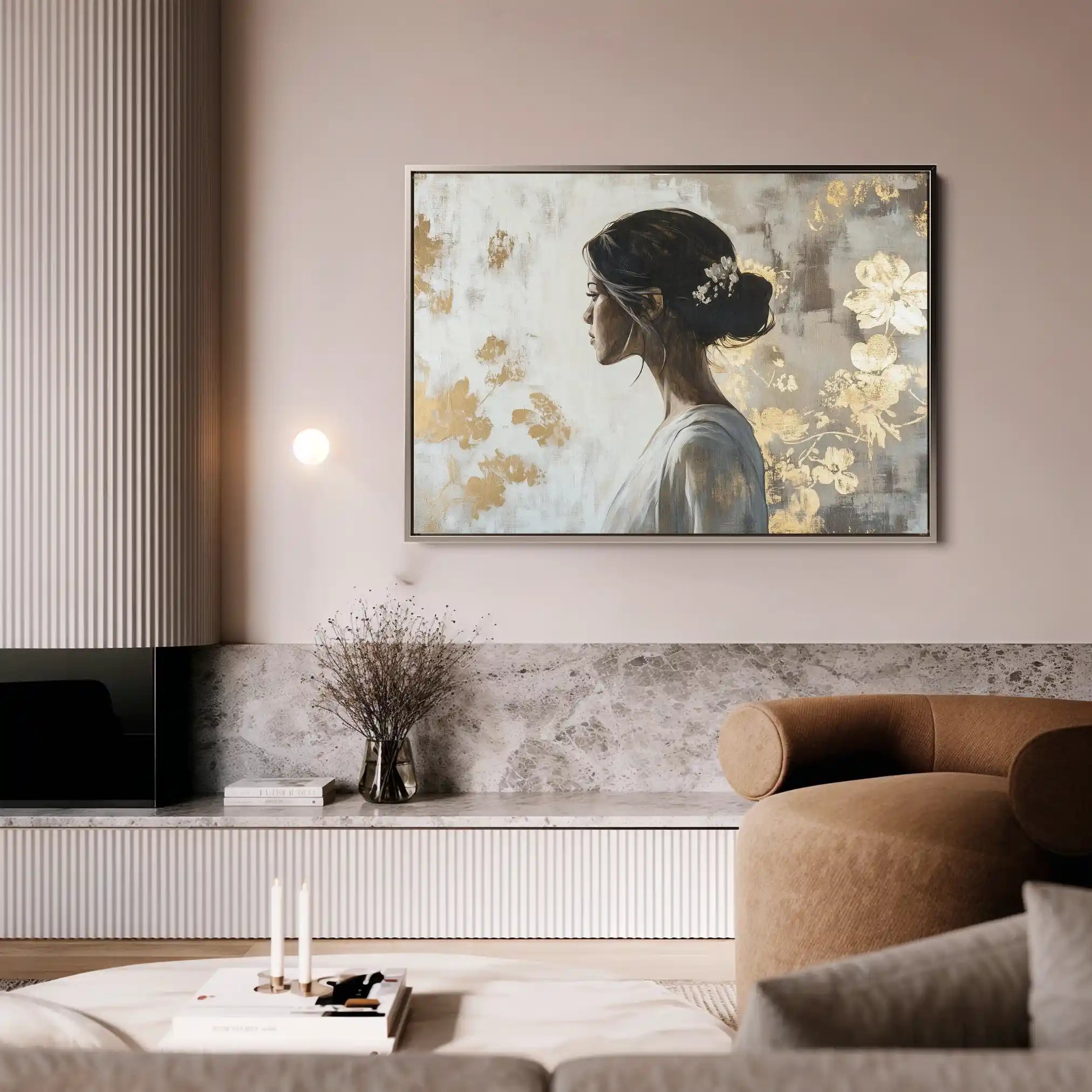 Portrait 119 Canvas Art 90 x 60 cm / Stretched on hidden frame