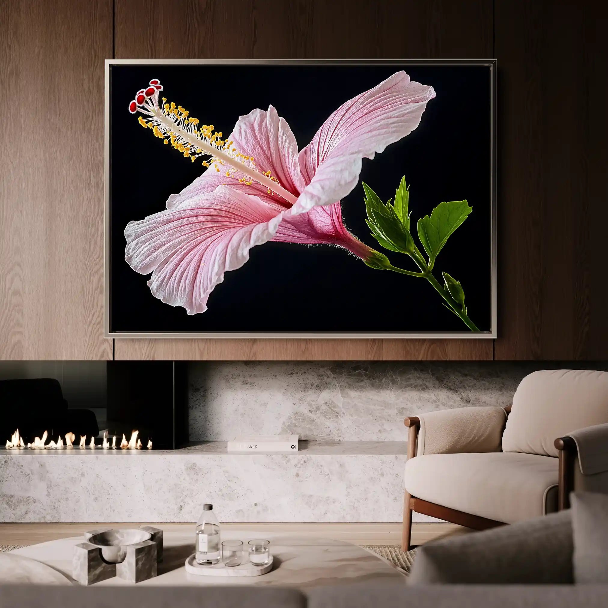 Floral Canvas Wall Art WAD1190-F 90 x 60 cm / Stretched on hidden frame