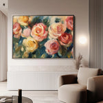 Floral Canvas Wall Art WAD1191-F 90 x 60 cm / Stretched on hidden frame