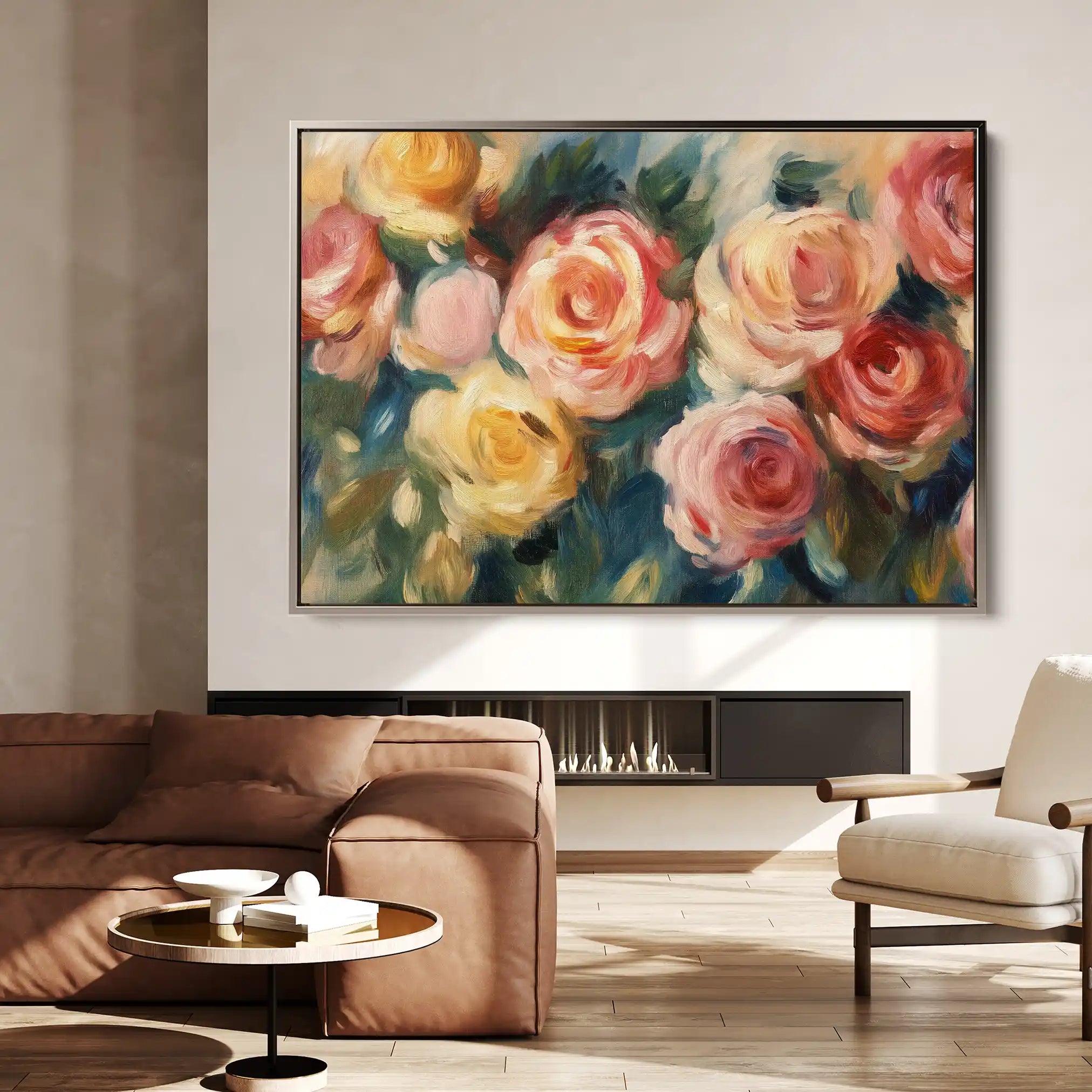Floral Canvas Wall Art WAD1191-F 90 x 60 cm / Stretched on hidden frame