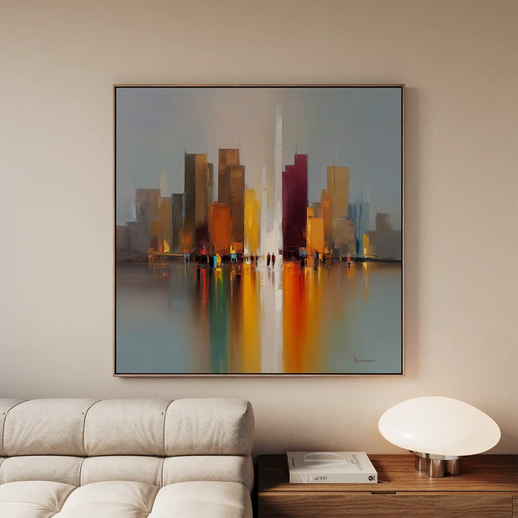 Abstract 1192 Canvas Art 60 x 60 cm / Stretched on hidden frame