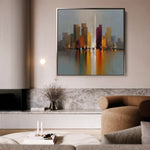Abstract 1192 Canvas Art 60 x 60 cm / Stretched on hidden frame