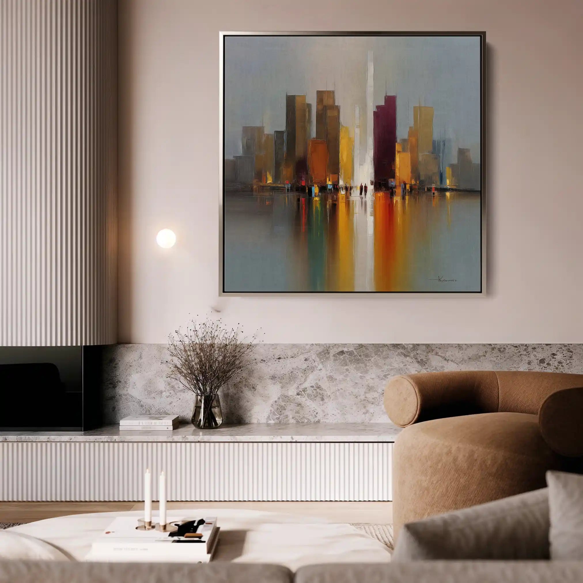 Abstract 1192 Canvas Art 60 x 60 cm / Stretched on hidden frame