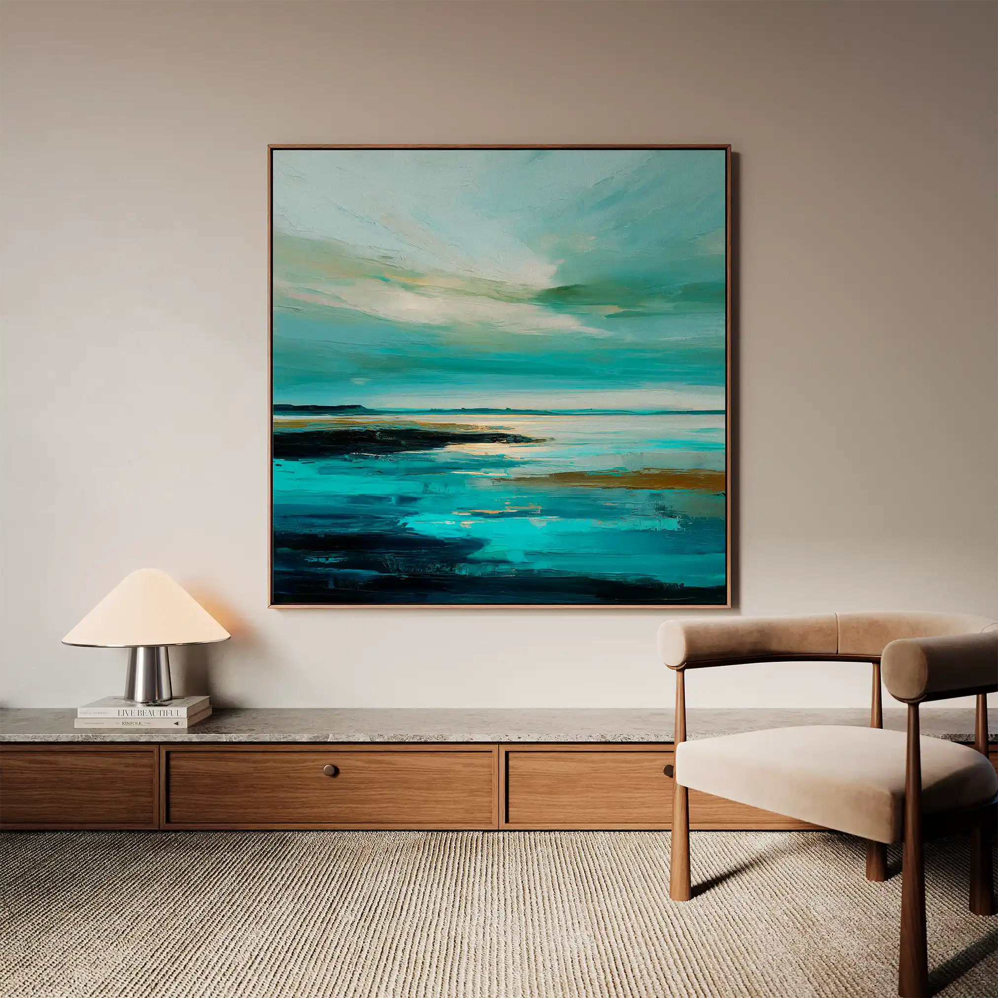 Abstract 1194 Canvas Art 60 x 60 cm / Stretched on hidden frame