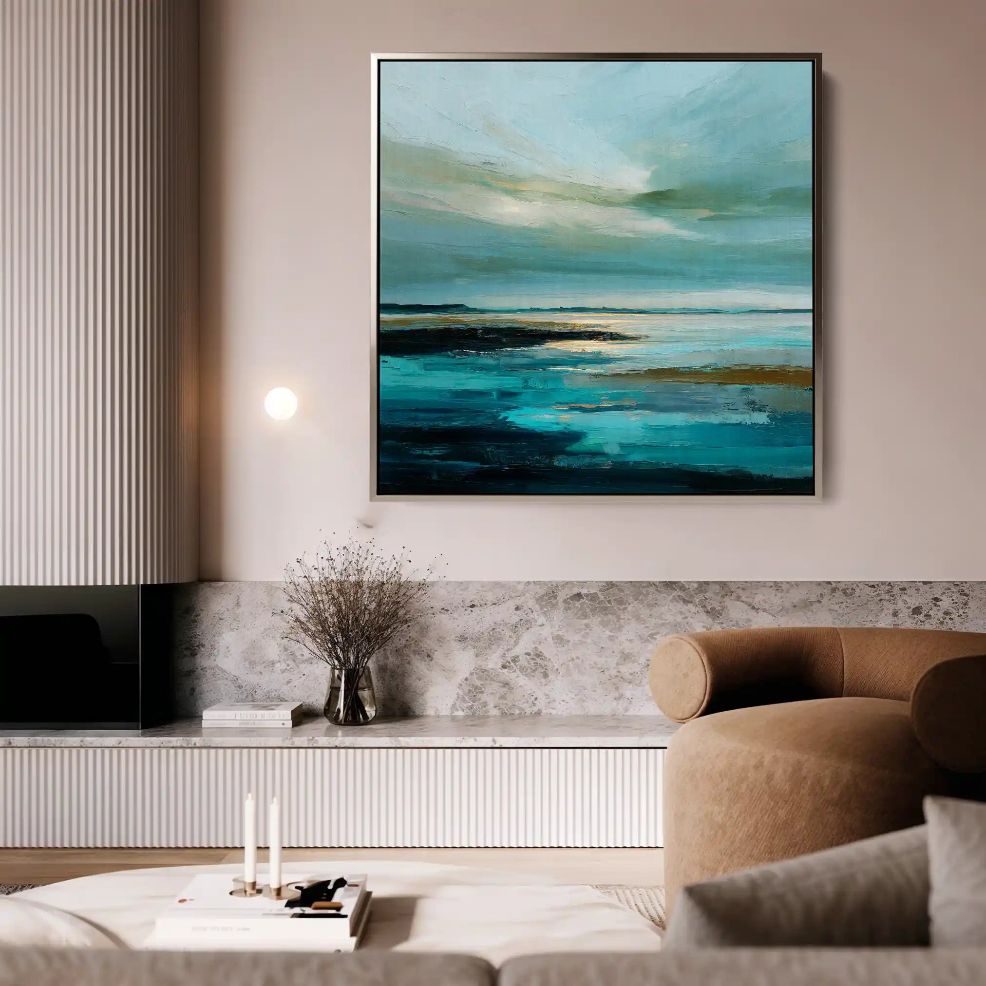 Abstract 1194 Canvas Art 60 x 60 cm / Stretched on hidden frame