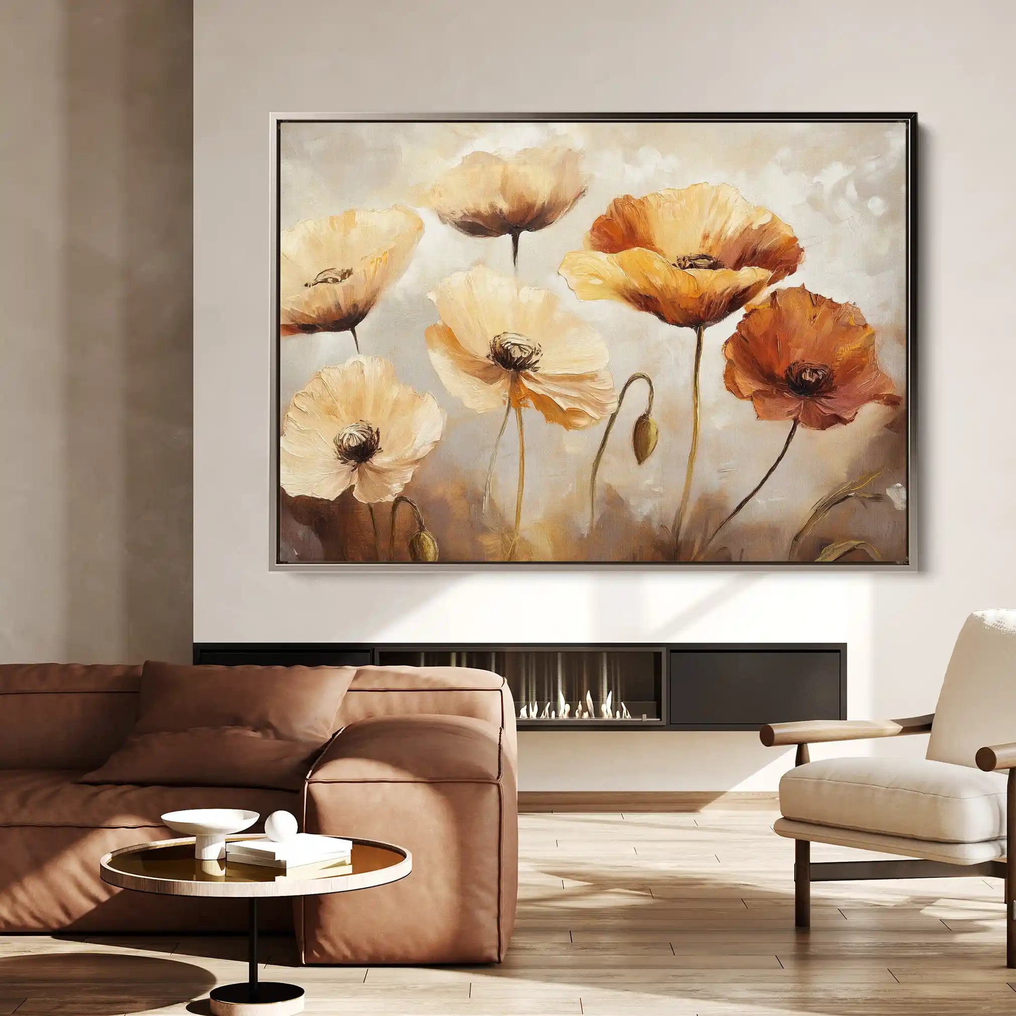 Floral Canvas Wall Art WAD1194-F 90 x 60 cm / Stretched on hidden frame
