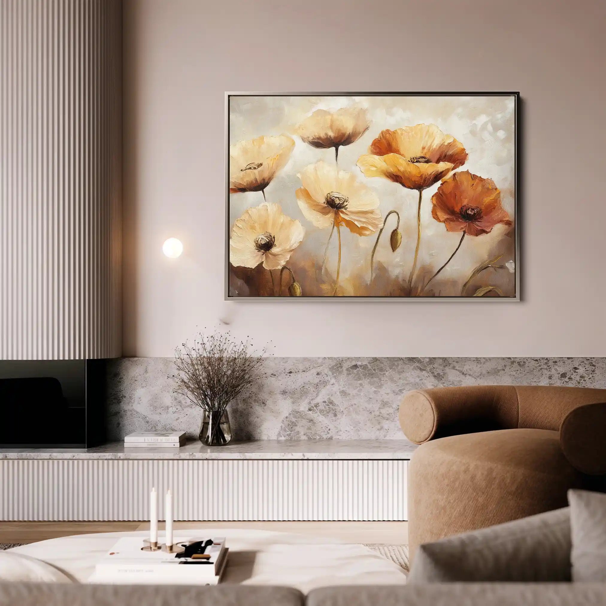 Floral Canvas Wall Art WAD1194-F 90 x 60 cm / Stretched on hidden frame
