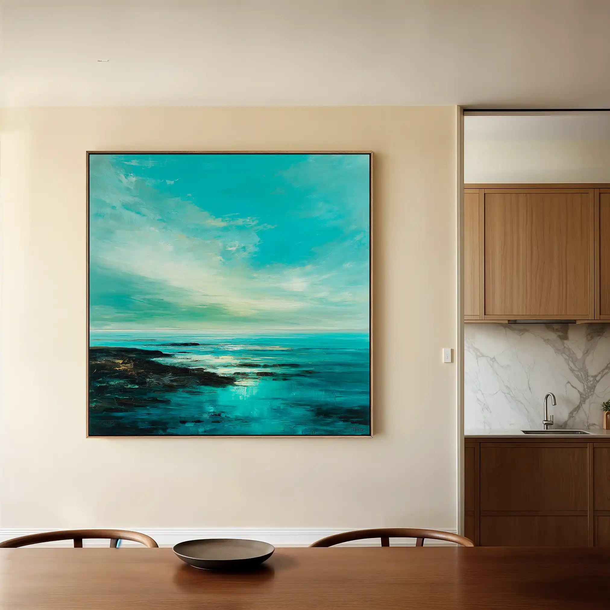 Abstract 1195 Canvas Art 60 x 60 cm / Stretched on hidden frame