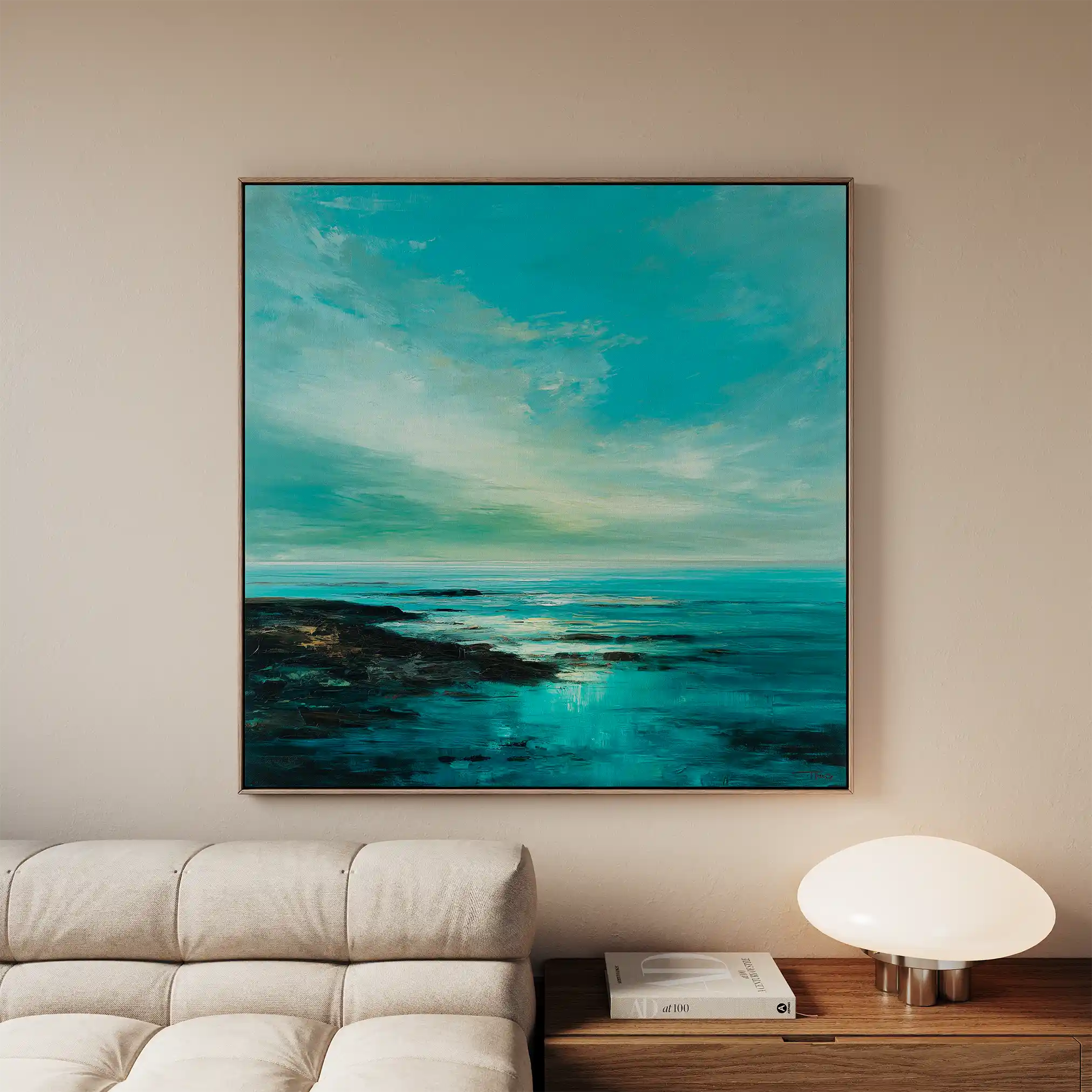 Abstract 1195 Canvas Art 60 x 60 cm / Stretched on hidden frame