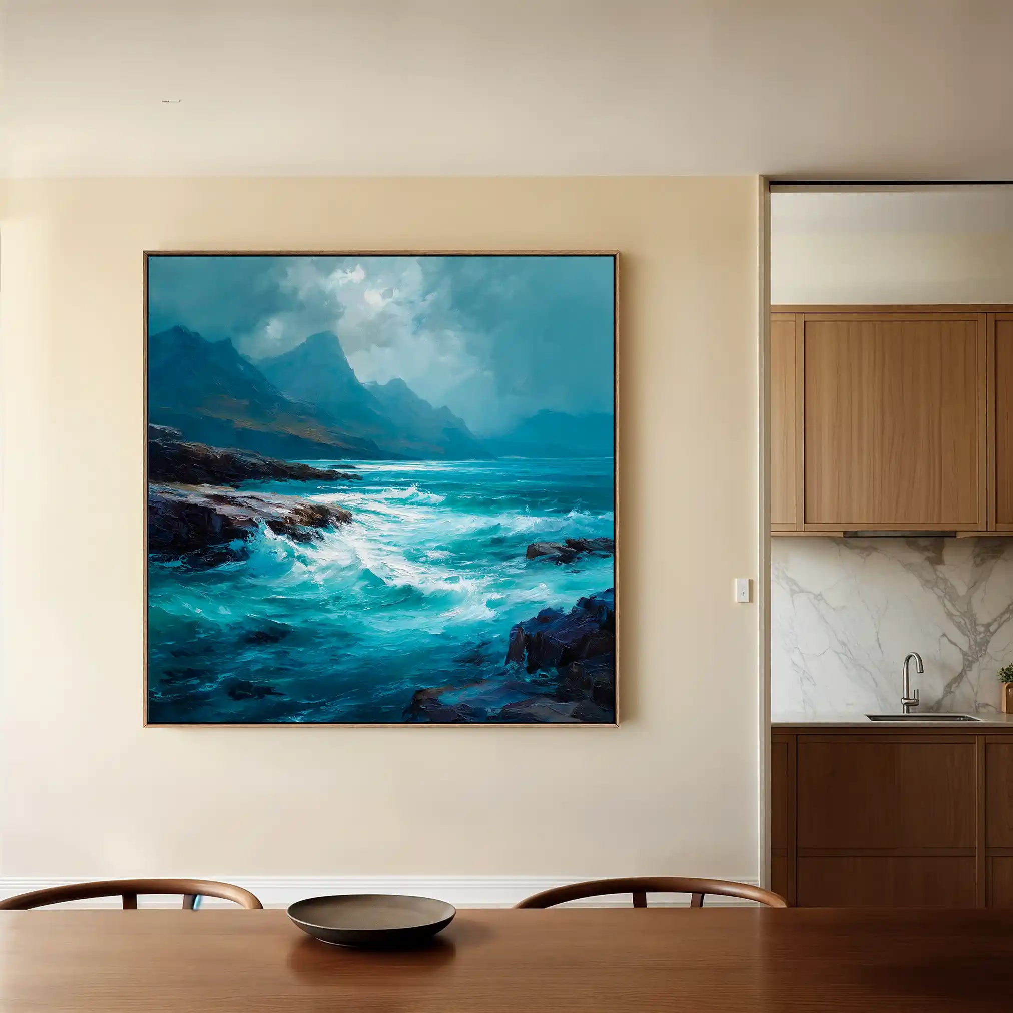 Abstract 1196 Canvas Art 60 x 60 cm / Stretched on hidden frame