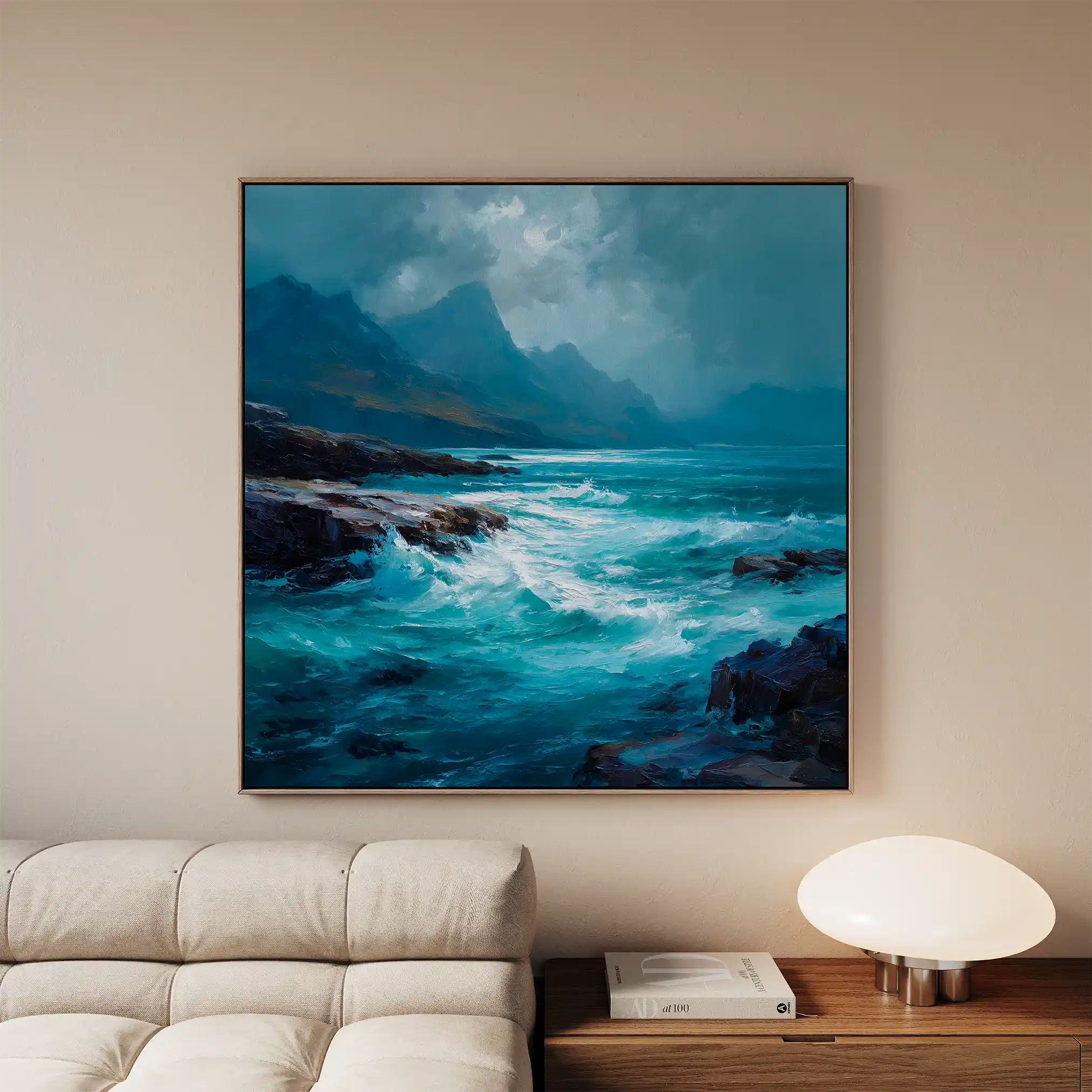 Abstract 1196 Canvas Art 60 x 60 cm / Stretched on hidden frame